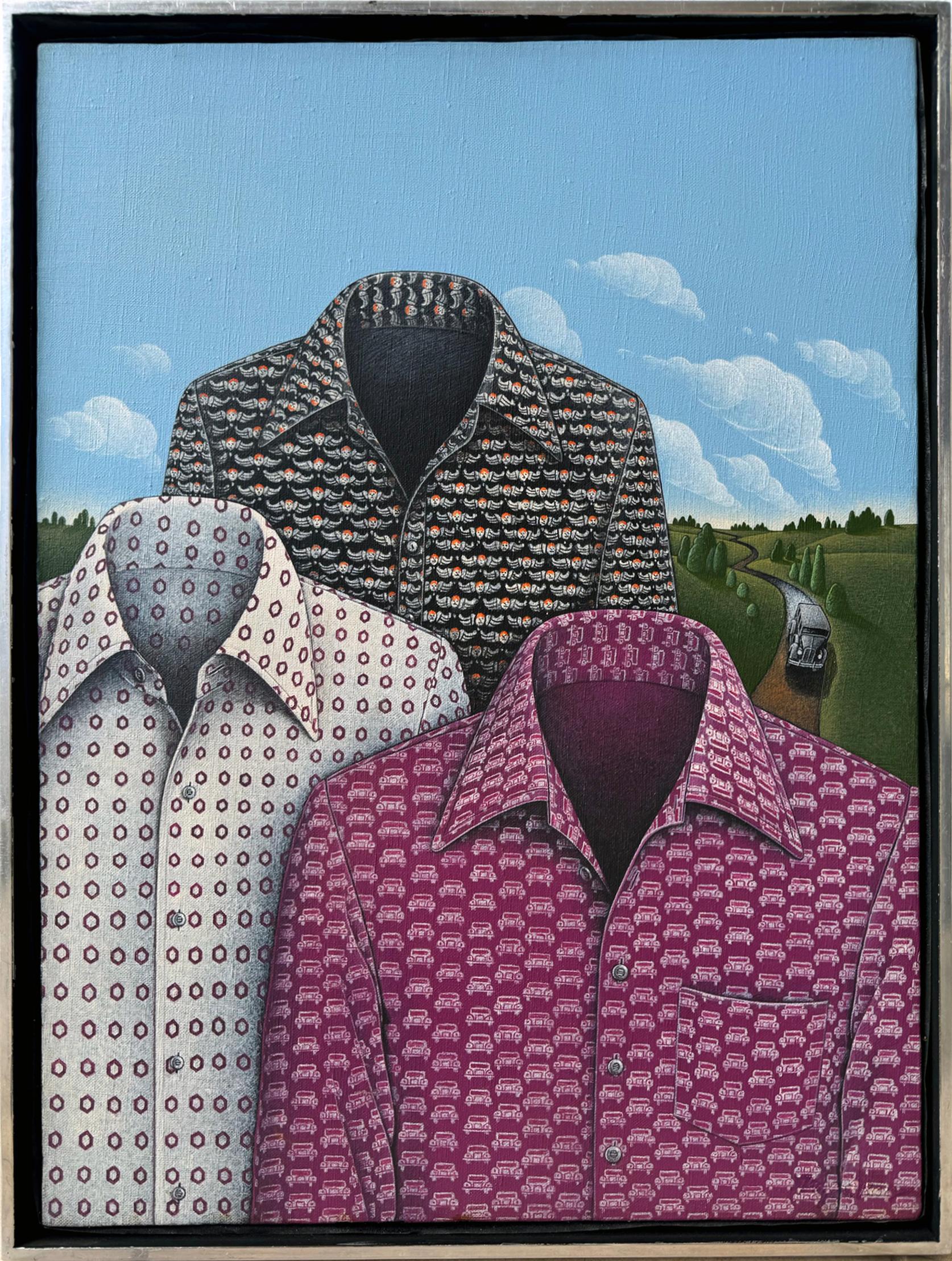 Surreal Men's Shirts Against and Magritte Sky -  Men's Fashion For Sale 9