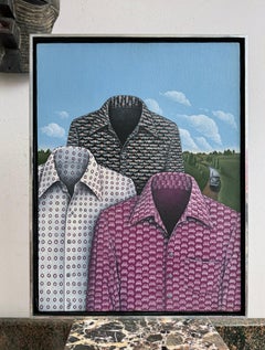 Surreal Men's Shirts Against and Magritte Sky -  Men's Fashion