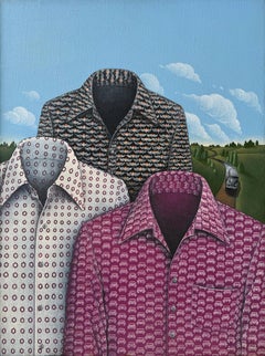 Surreal Men's Shirts Against and Magritte Sky -  Men's Fashion