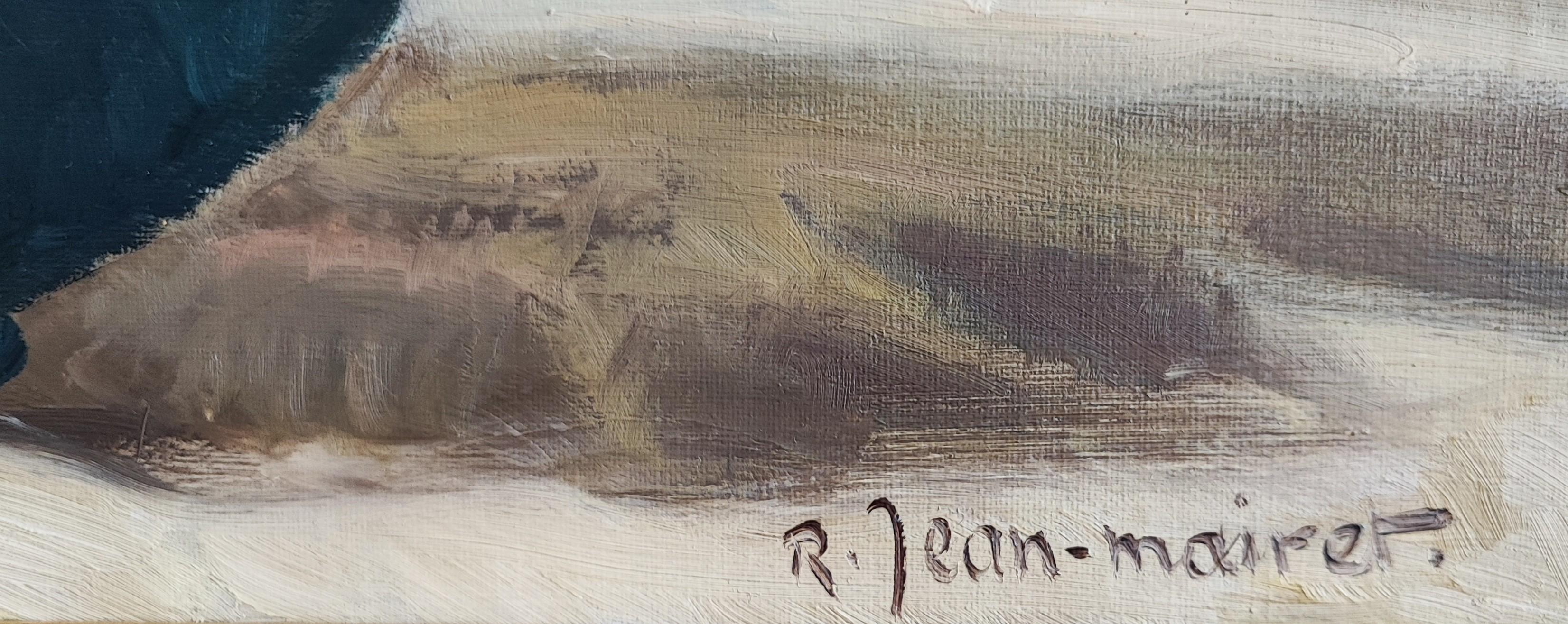Anemonen (Braun), Still-Life Painting, von Roger Henri Jean-Mairet