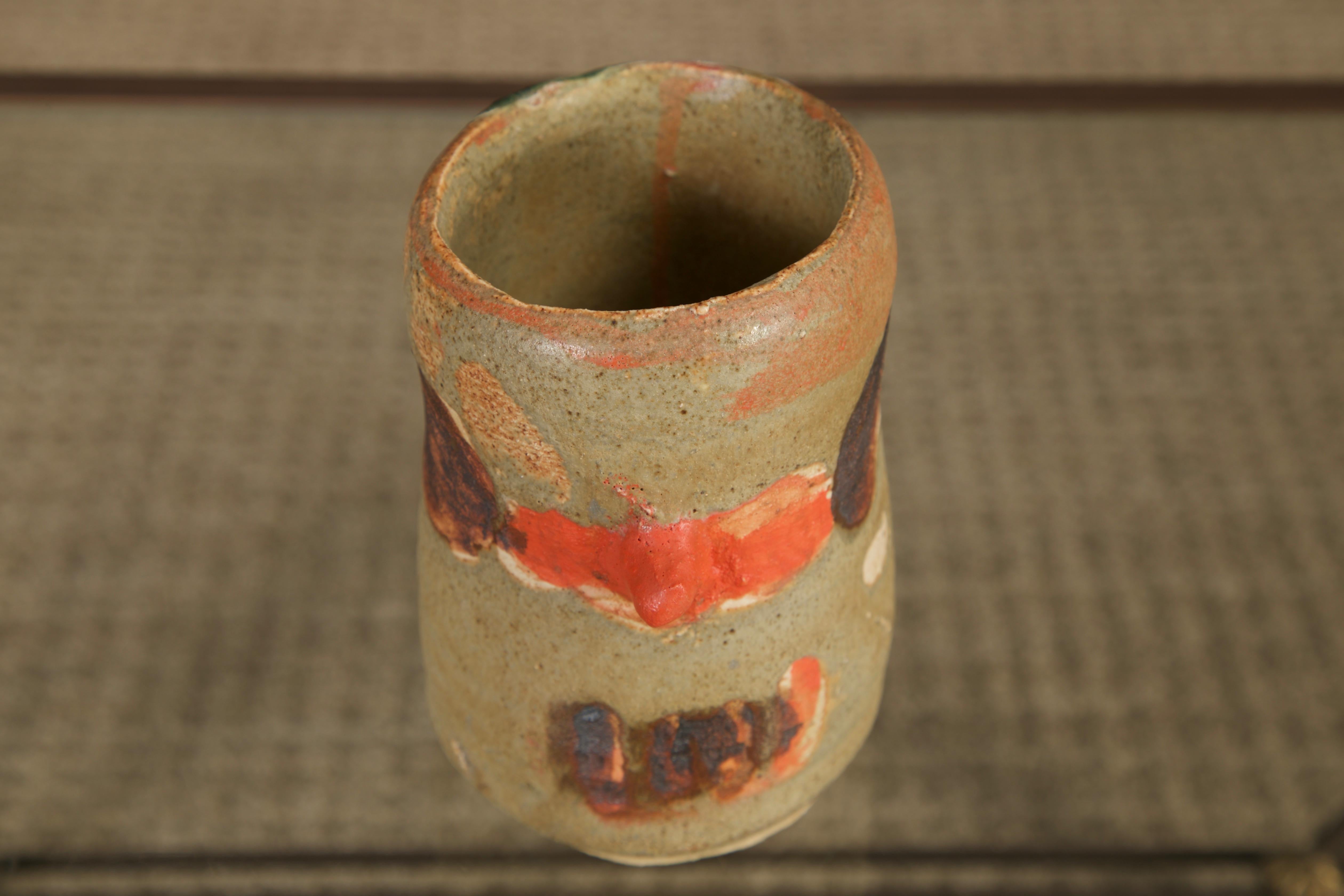 Roger Herman Ceramic Vessel, Signed and Dated 4