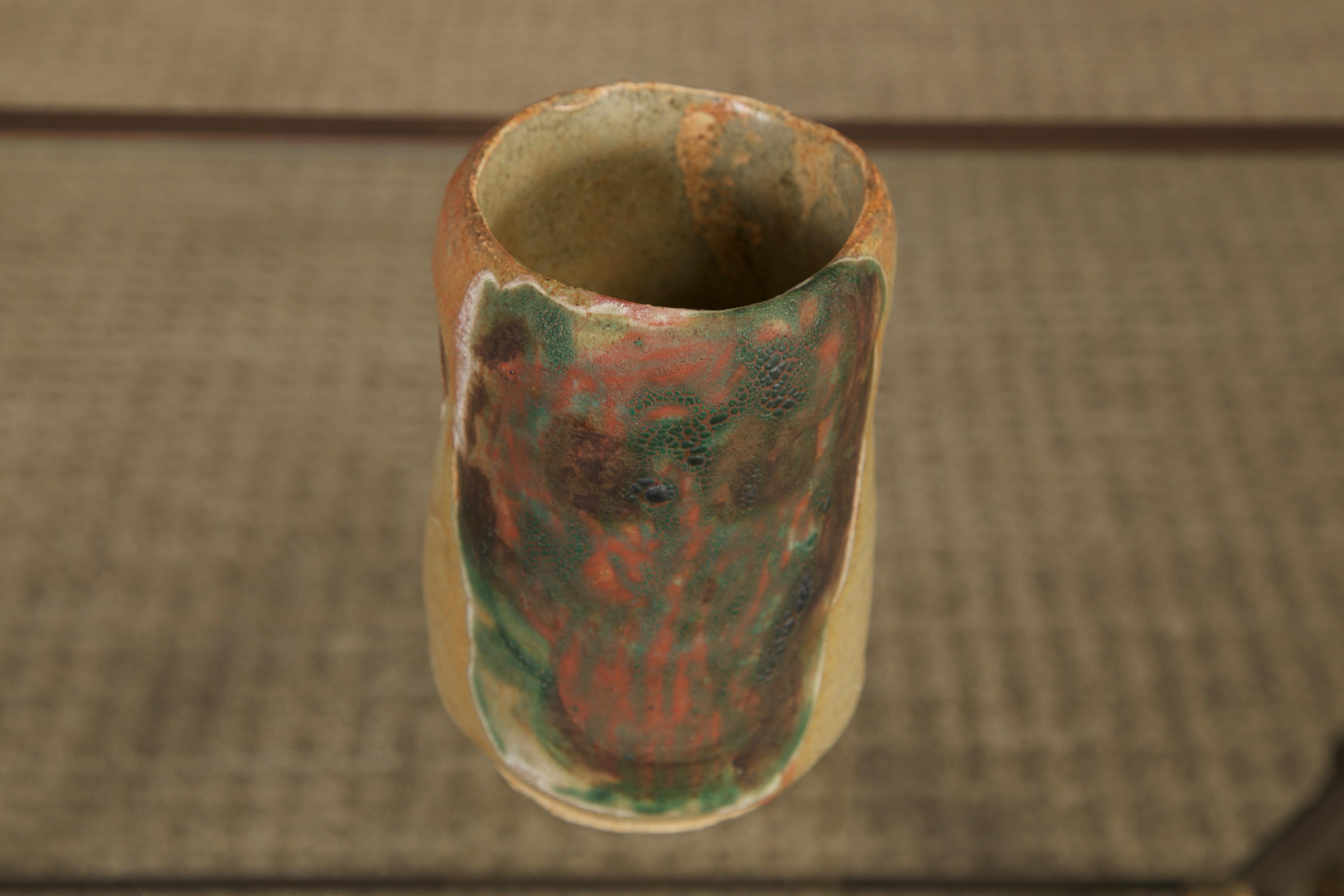 Roger Herman Ceramic Vessel, Signed and Dated 6