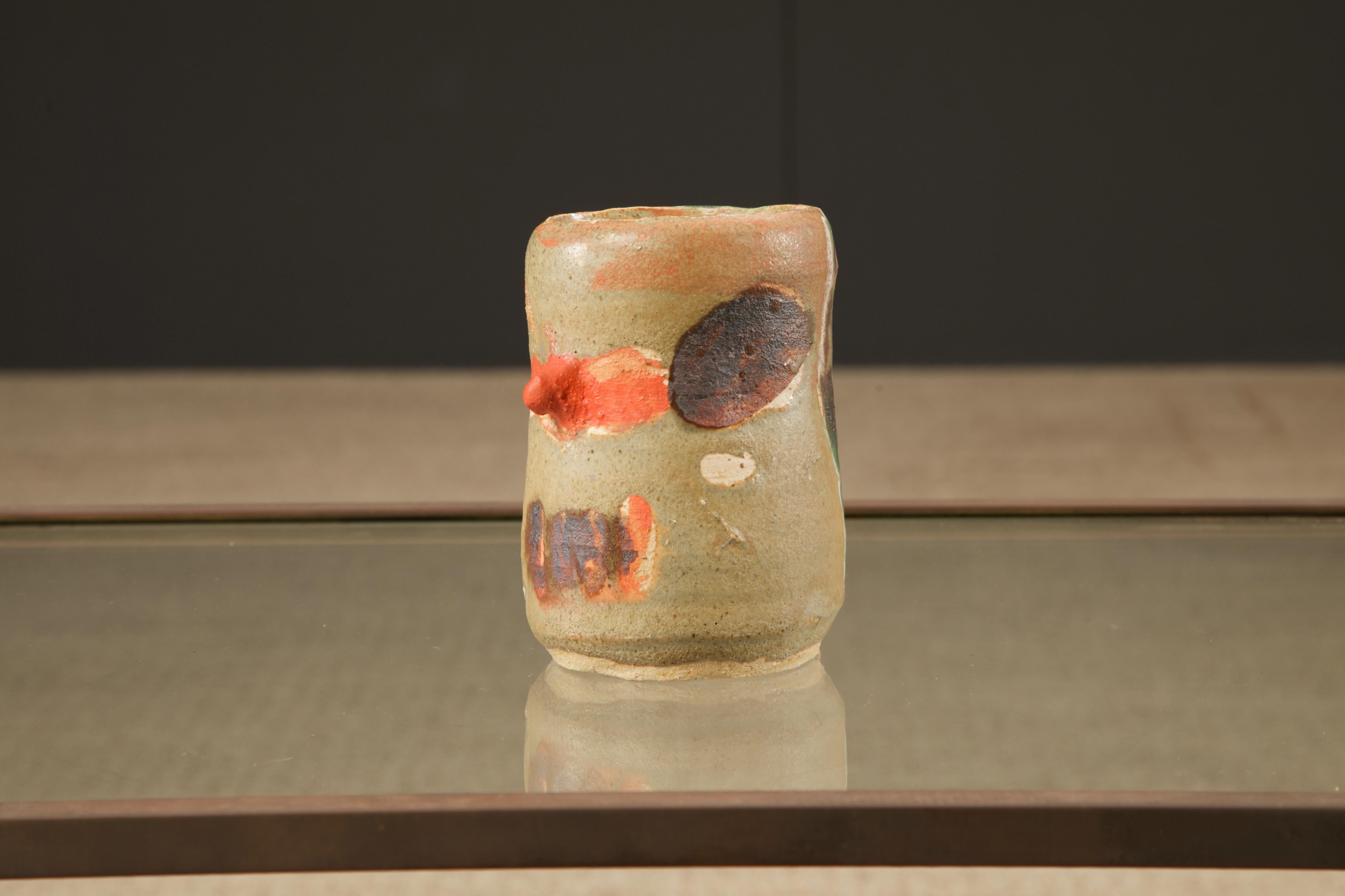 Roger Herman Ceramic Vessel, Signed and Dated In Excellent Condition In Los Angeles, CA