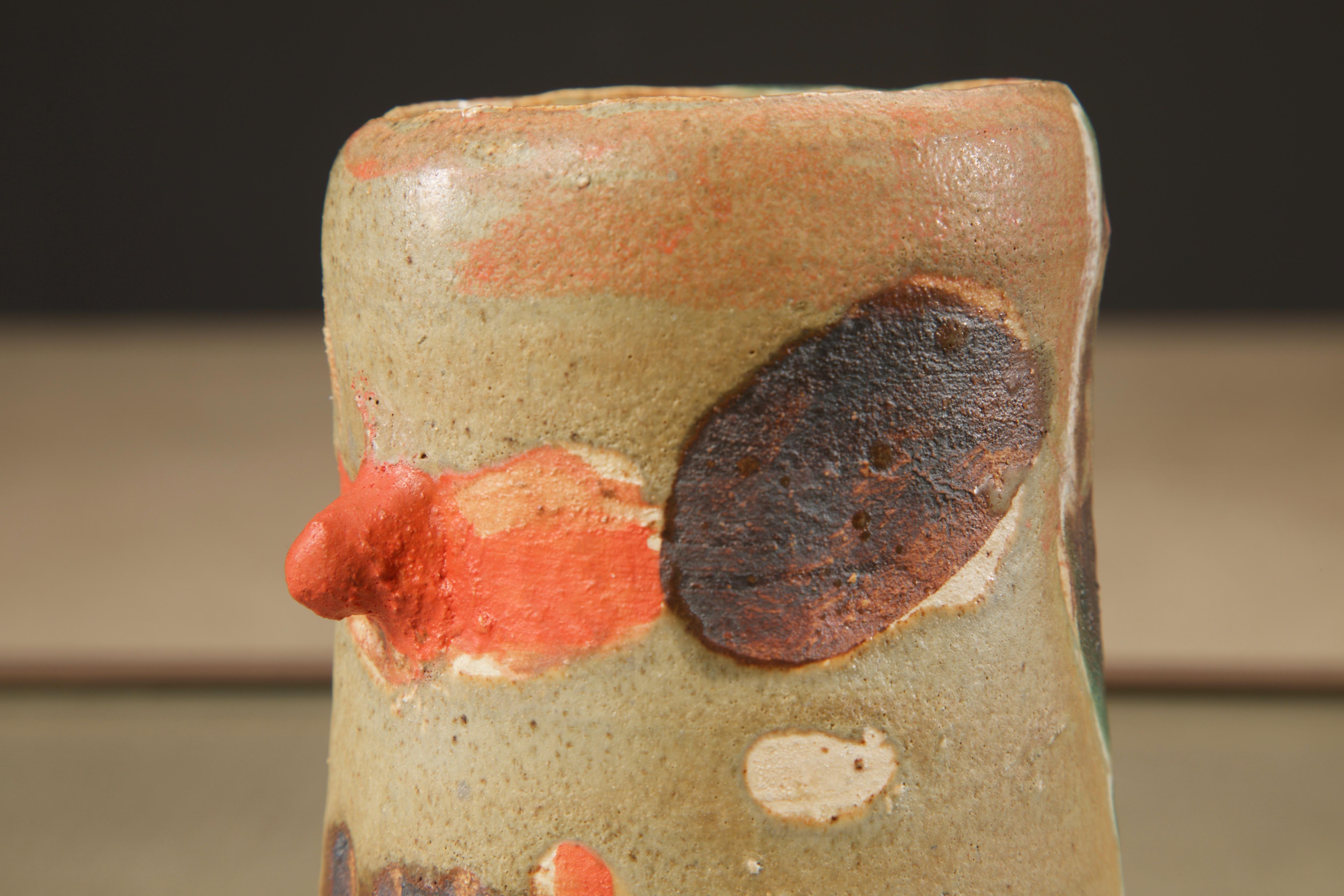 Contemporary Roger Herman Ceramic Vessel, Signed and Dated
