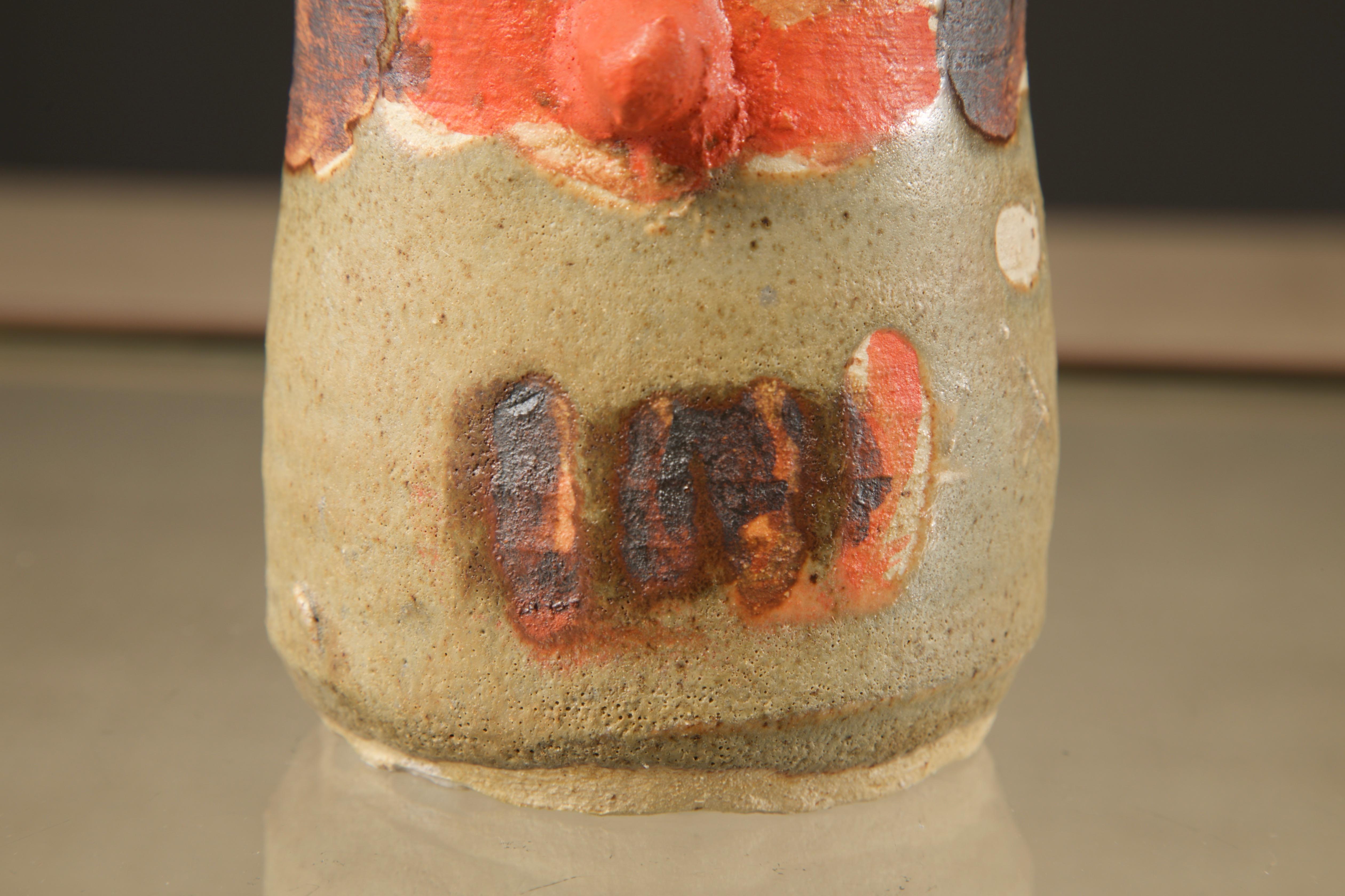 Roger Herman Ceramic Vessel, Signed and Dated 1