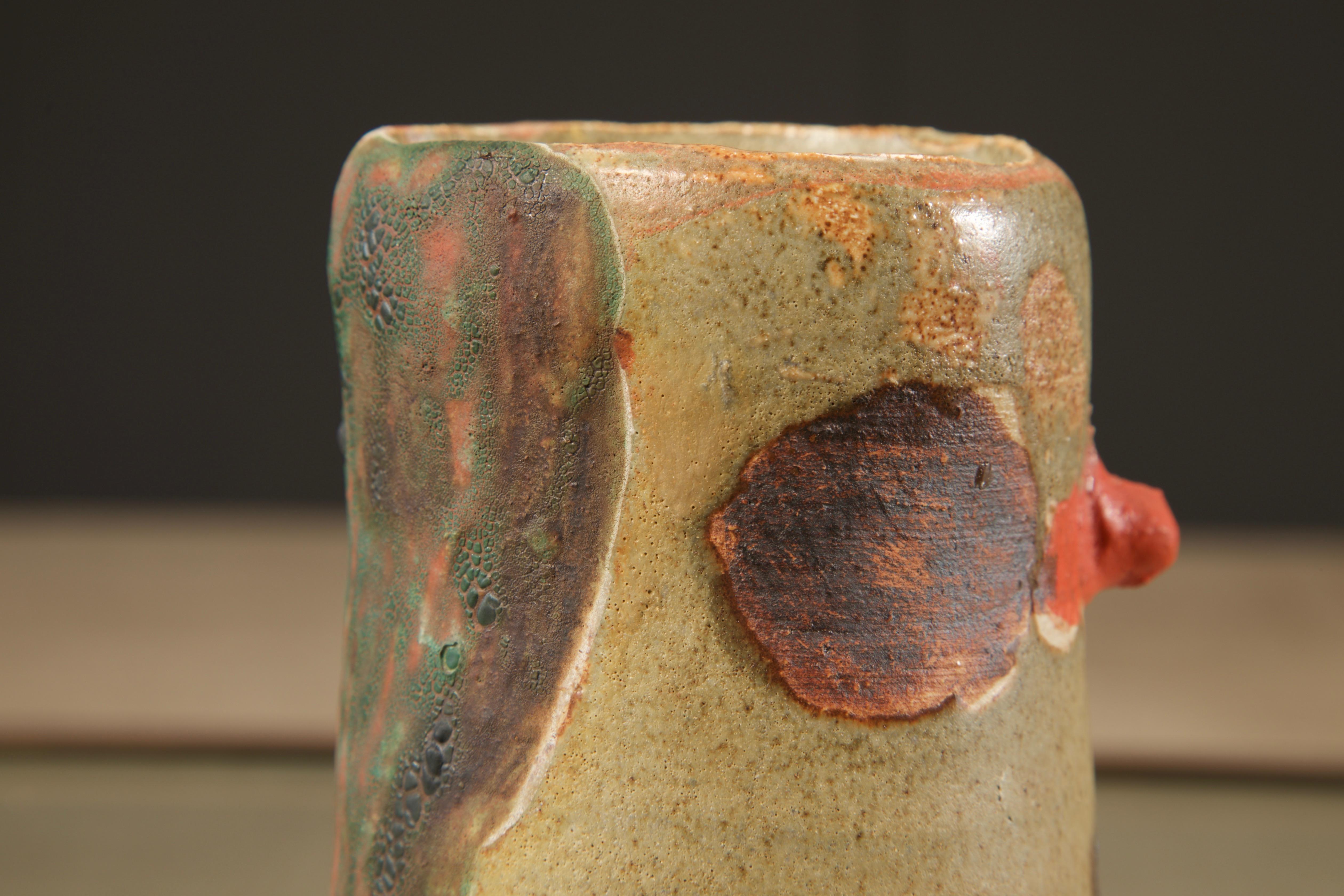 Roger Herman Ceramic Vessel, Signed and Dated 2