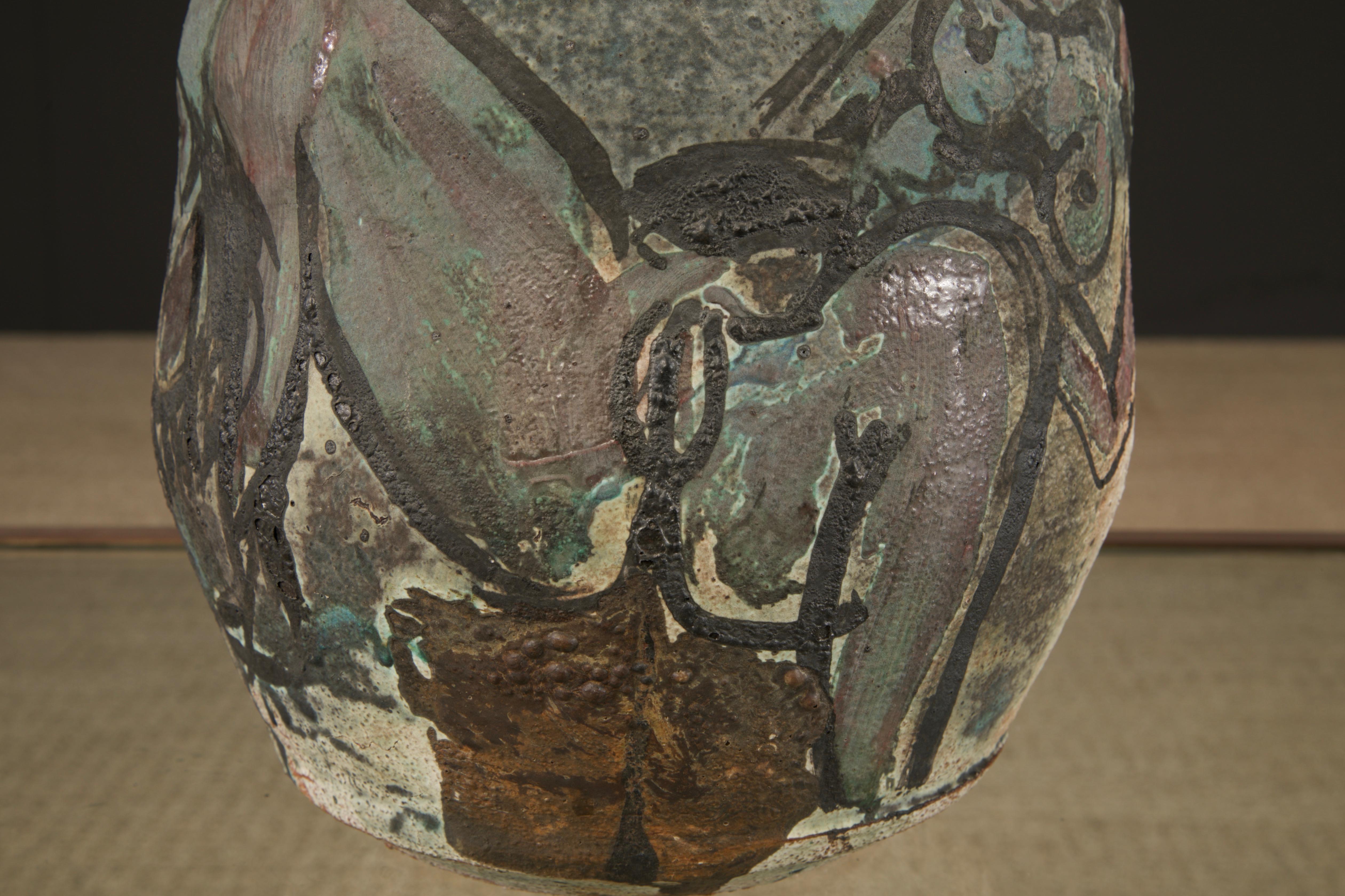 Roger Herman Vaso erotico in ceramica con bordo decostruito, firmato e datato 97'. in vendita 7