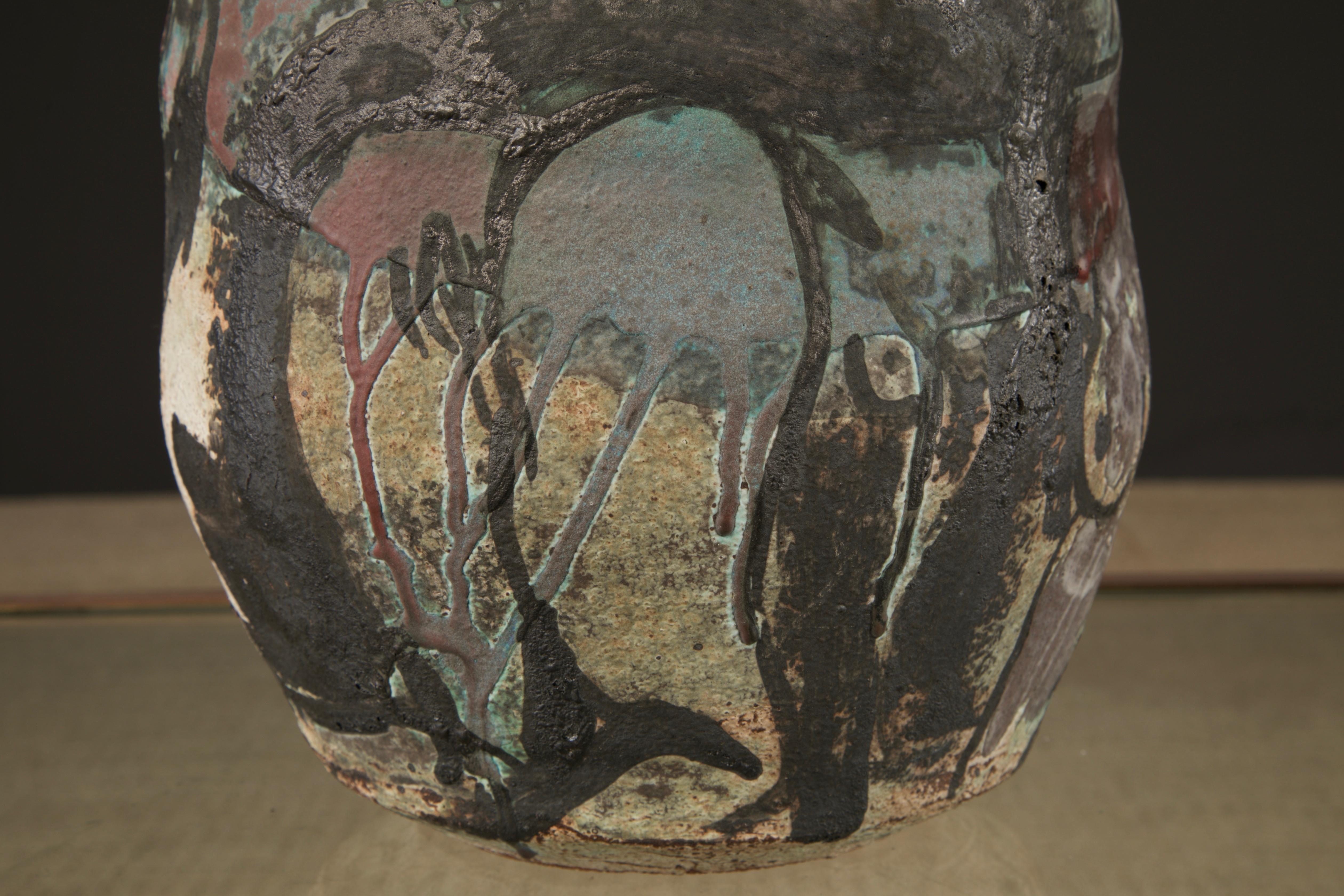 Roger Herman Vaso erotico in ceramica con bordo decostruito, firmato e datato 97'. in vendita 9