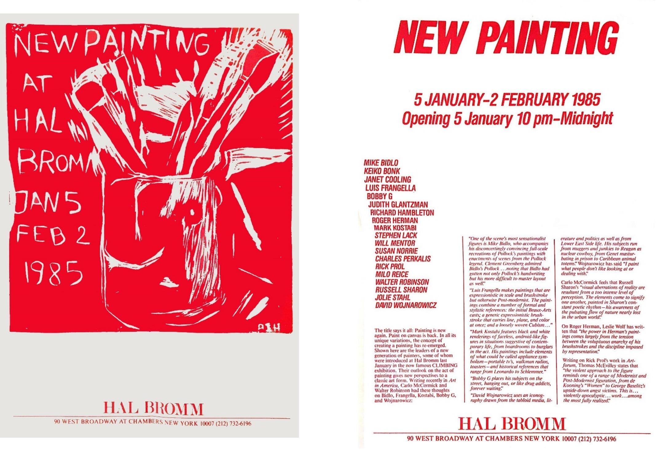 New Painting, Hal Bromm Gallery Poster - Print by Roger Herman