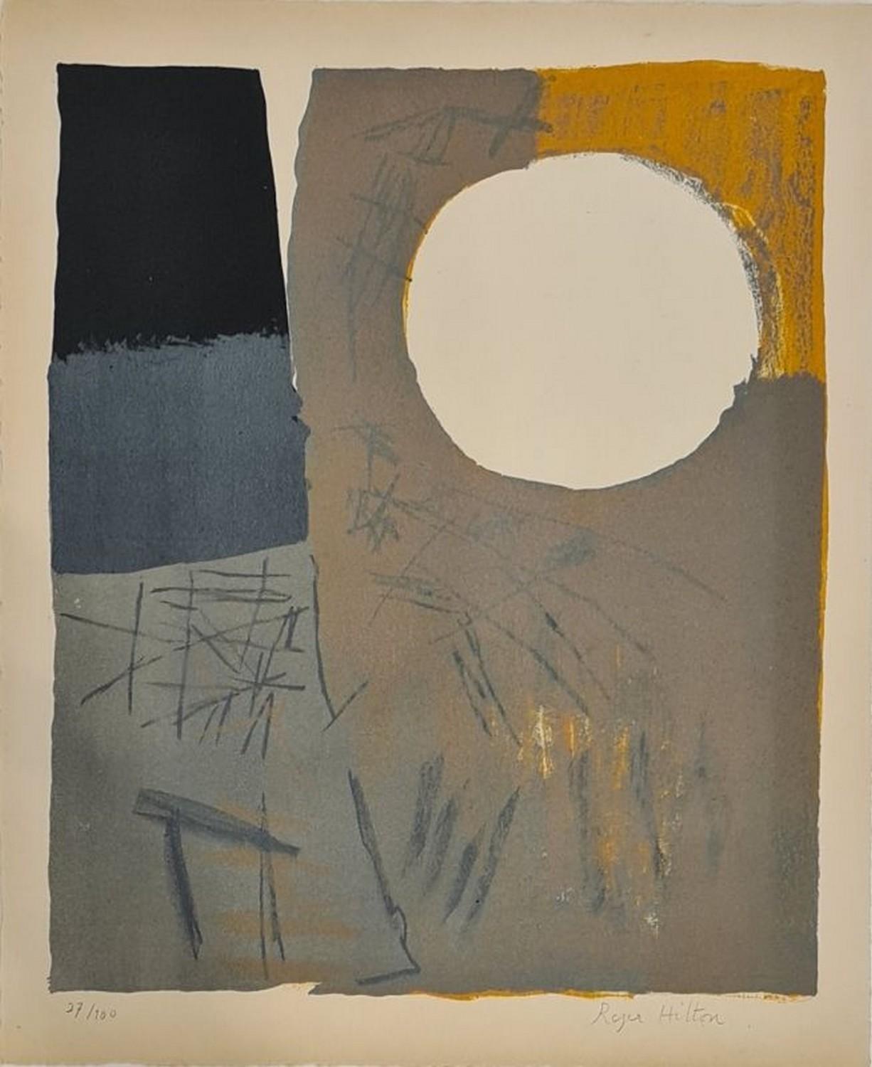 Roger Hilton Abstract Print - No title