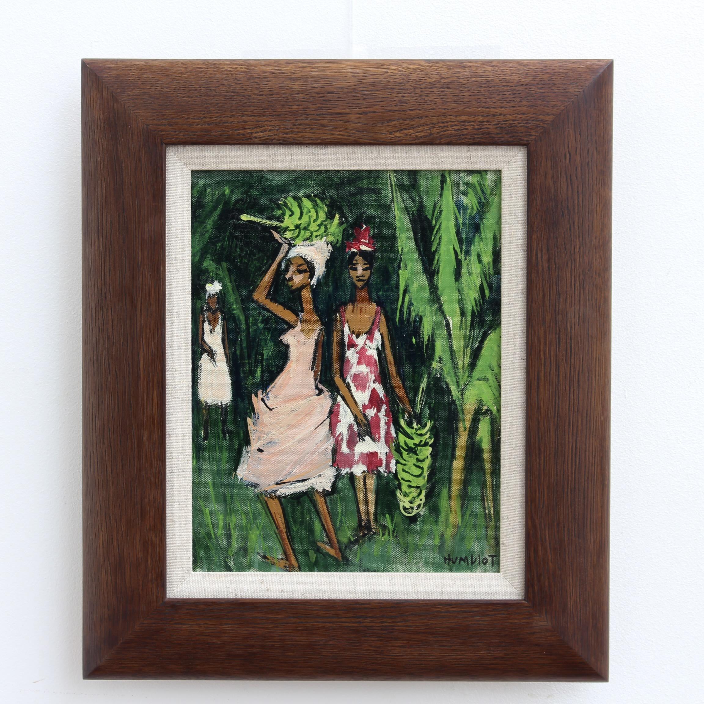 The Banana Plantation Guadeloupe II - Painting by Robert Humblot