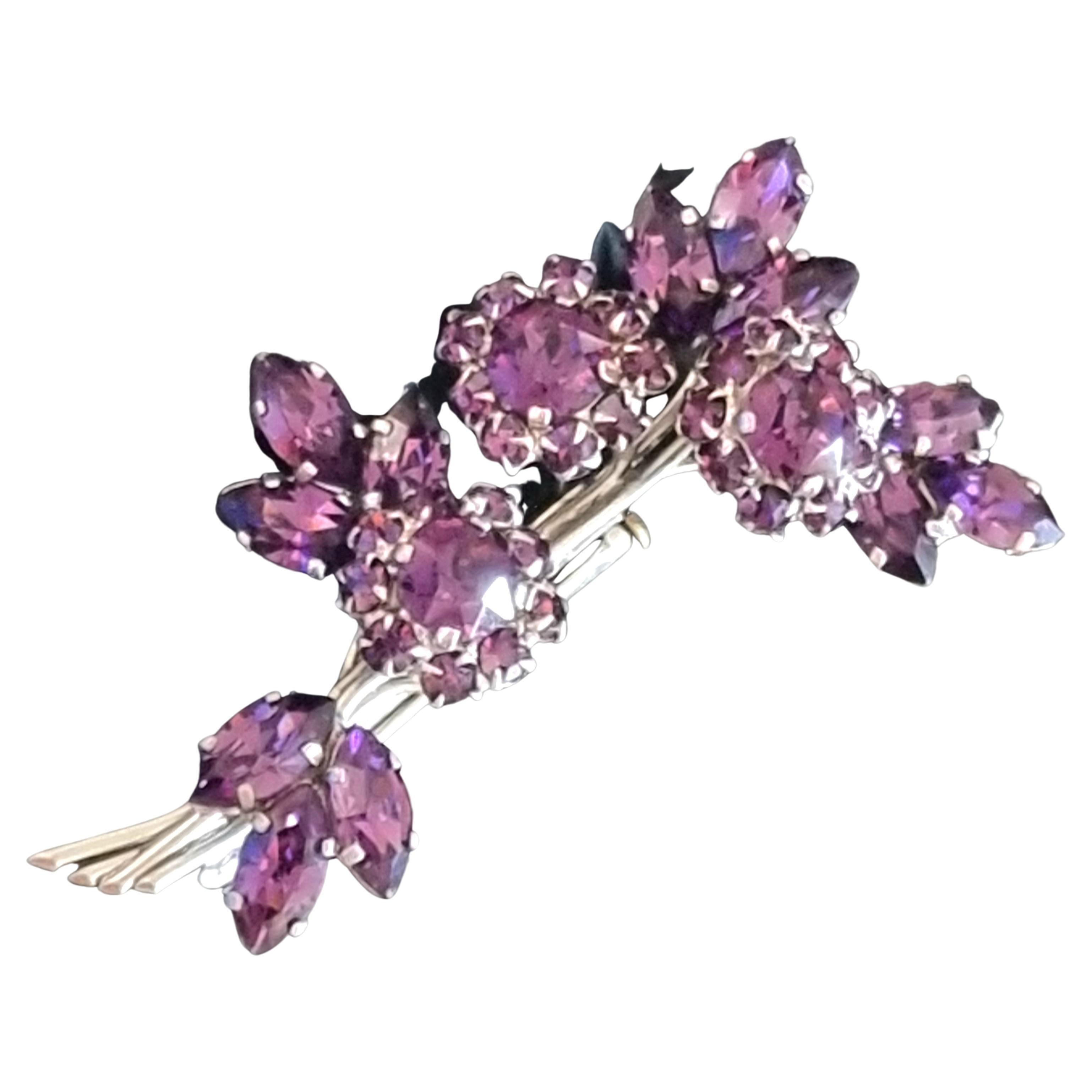 ROGER Jean Pierre, Beautiful old brooch, vintage from the 50s, High Fashion For Sale