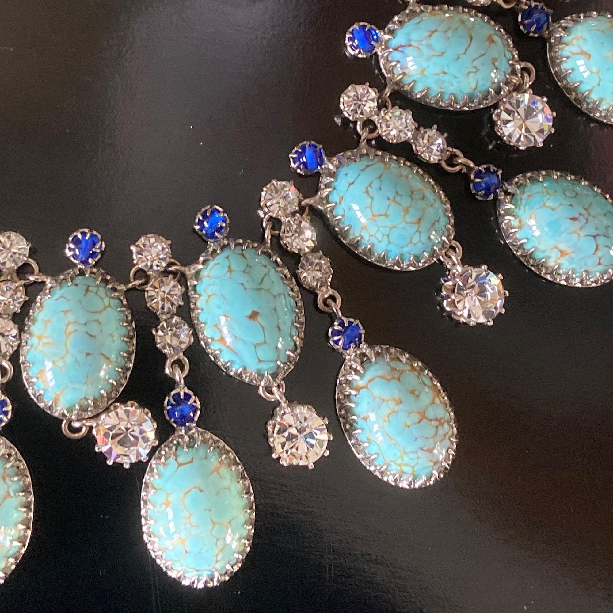 Roger Jean Pierre for Christian Dior 1950's Bib Necklace en vente 8