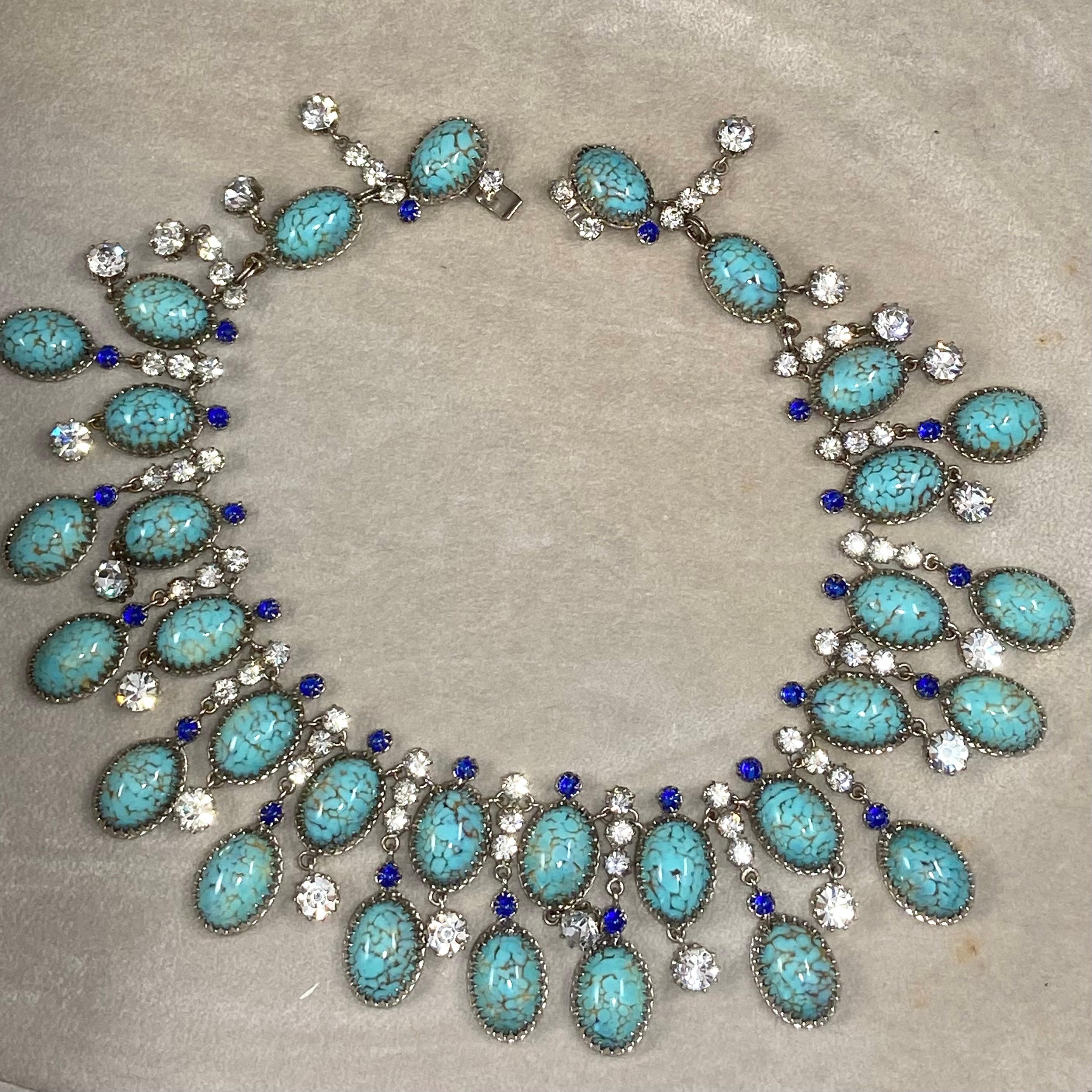 Roger Jean Pierre for Christian Dior 1950's Bib Necklace Unisexe en vente