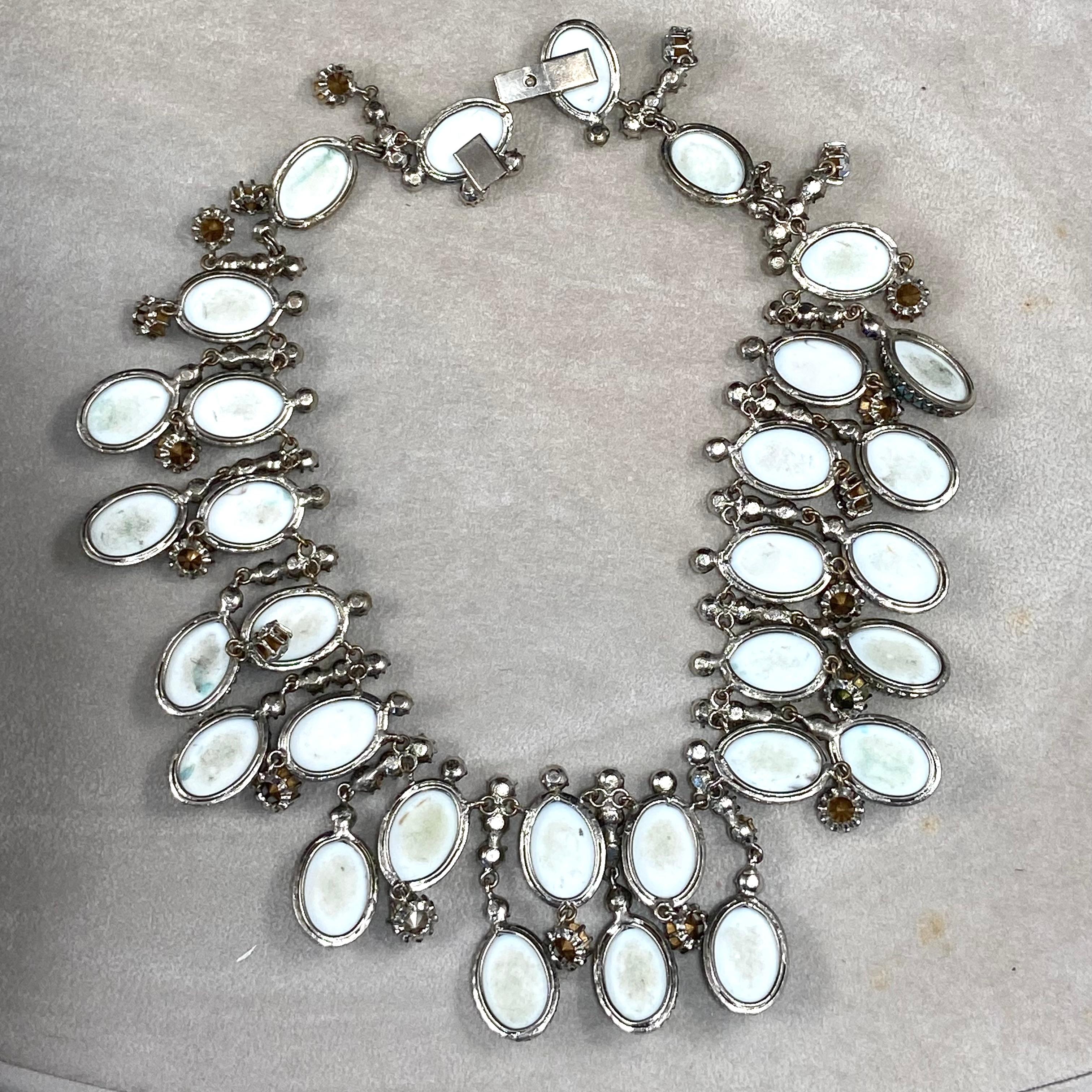 Roger Jean Pierre for Christian Dior 1950's Bib Necklace en vente 3