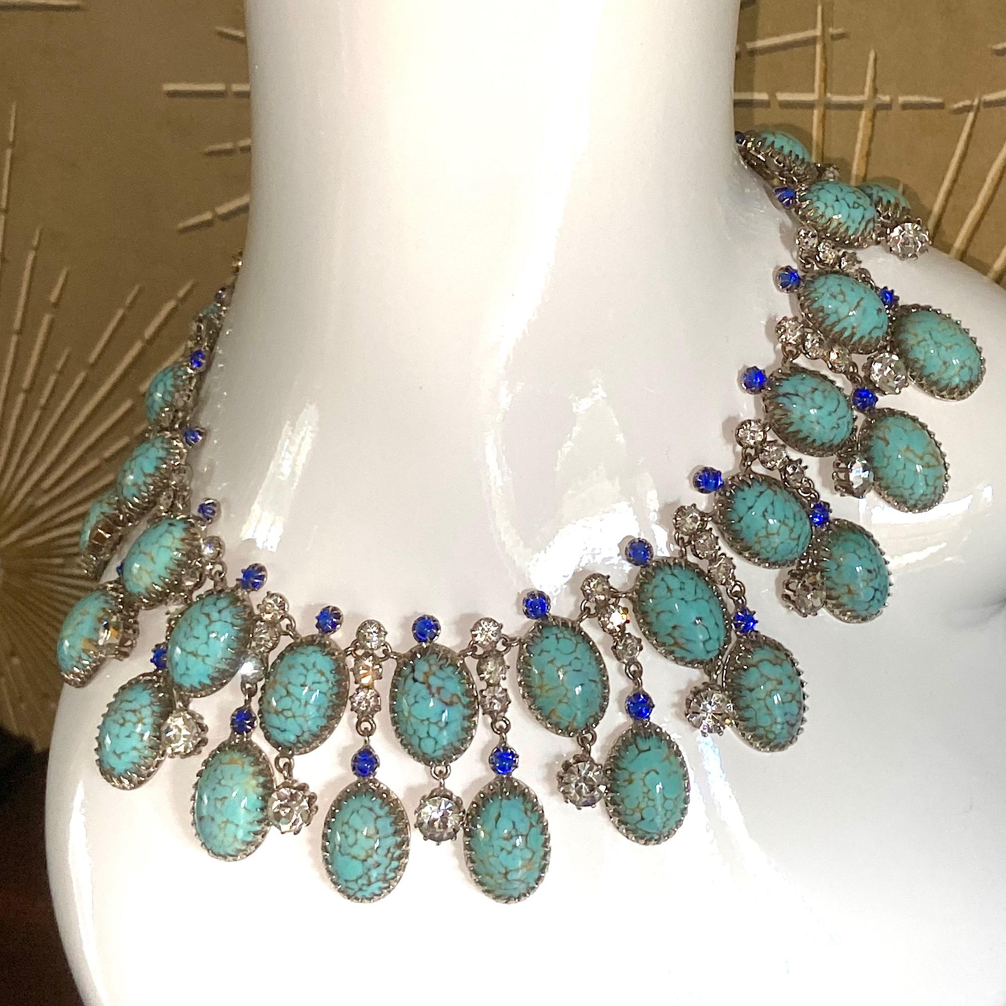 Roger Jean Pierre for Christian Dior 1950's Bib Necklace en vente 5