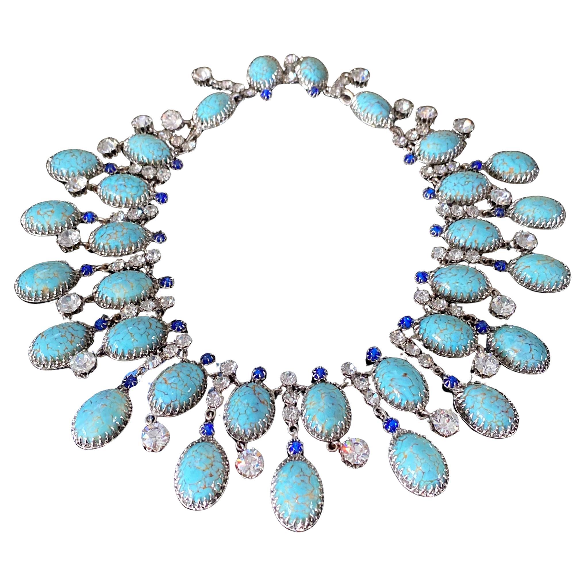 Roger Jean-Pierre per Christian Dior 1950 Collana a pettorina