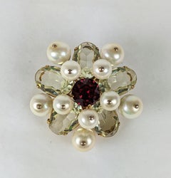 Roger Jean Pierre for Christian Dior Crest Brooch
