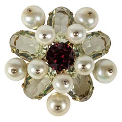 Roger Jean Pierre for Christian Dior Crest Brooch