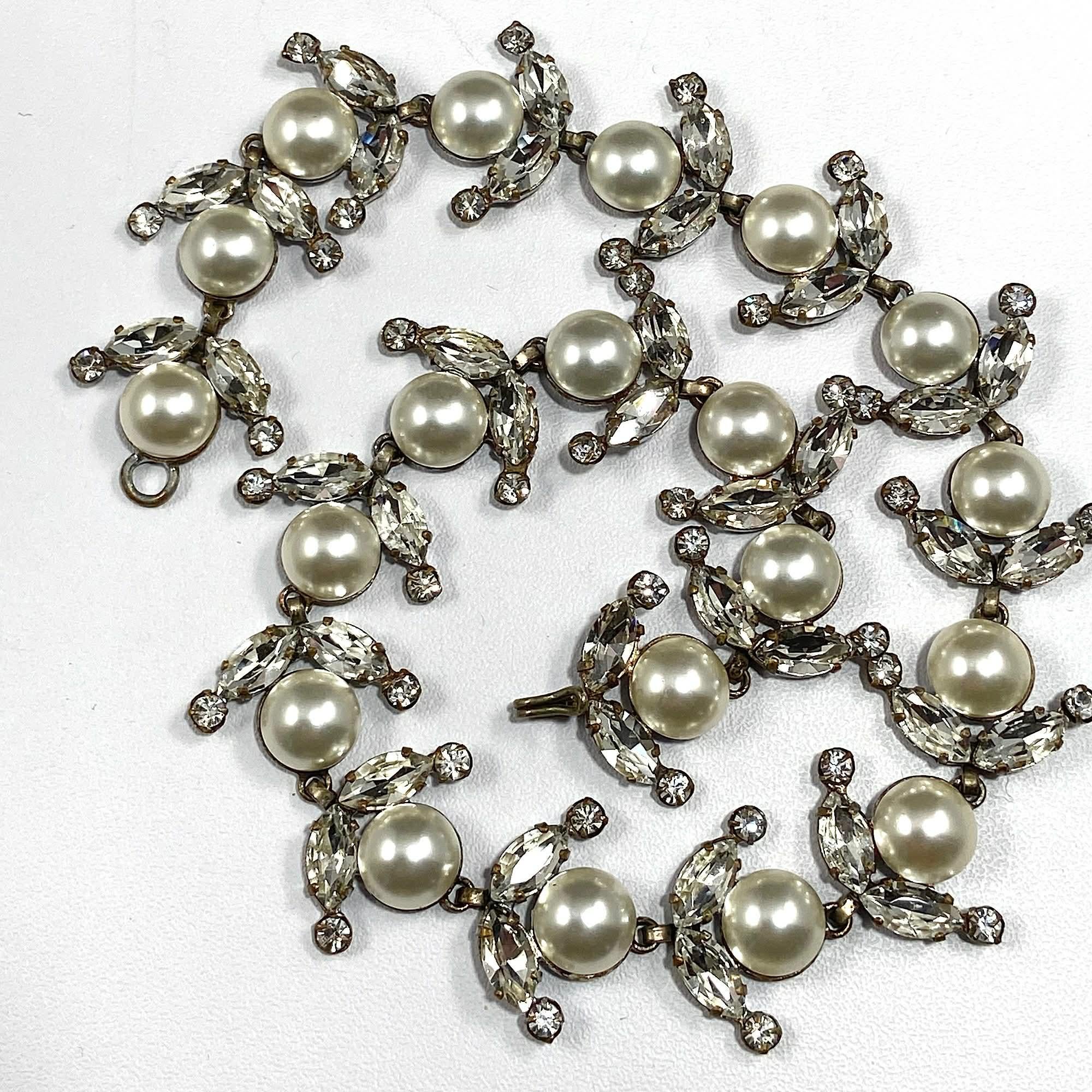 Roger Jean Pierre Collier de perles de verre et de pierres précieuses pour Christian Dior en vente 8