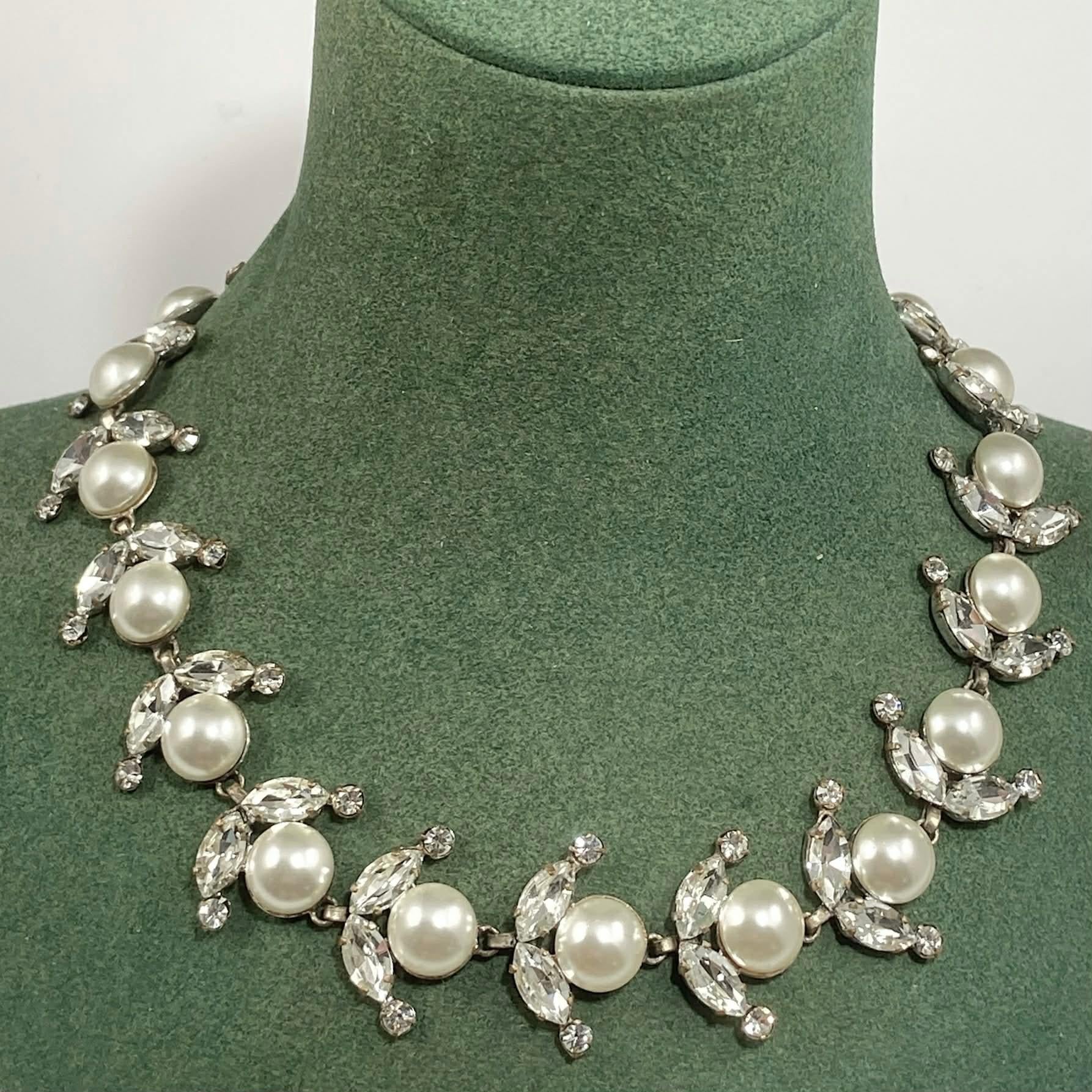 Roger Jean Pierre Collier de perles de verre et de pierres précieuses pour Christian Dior en vente 9