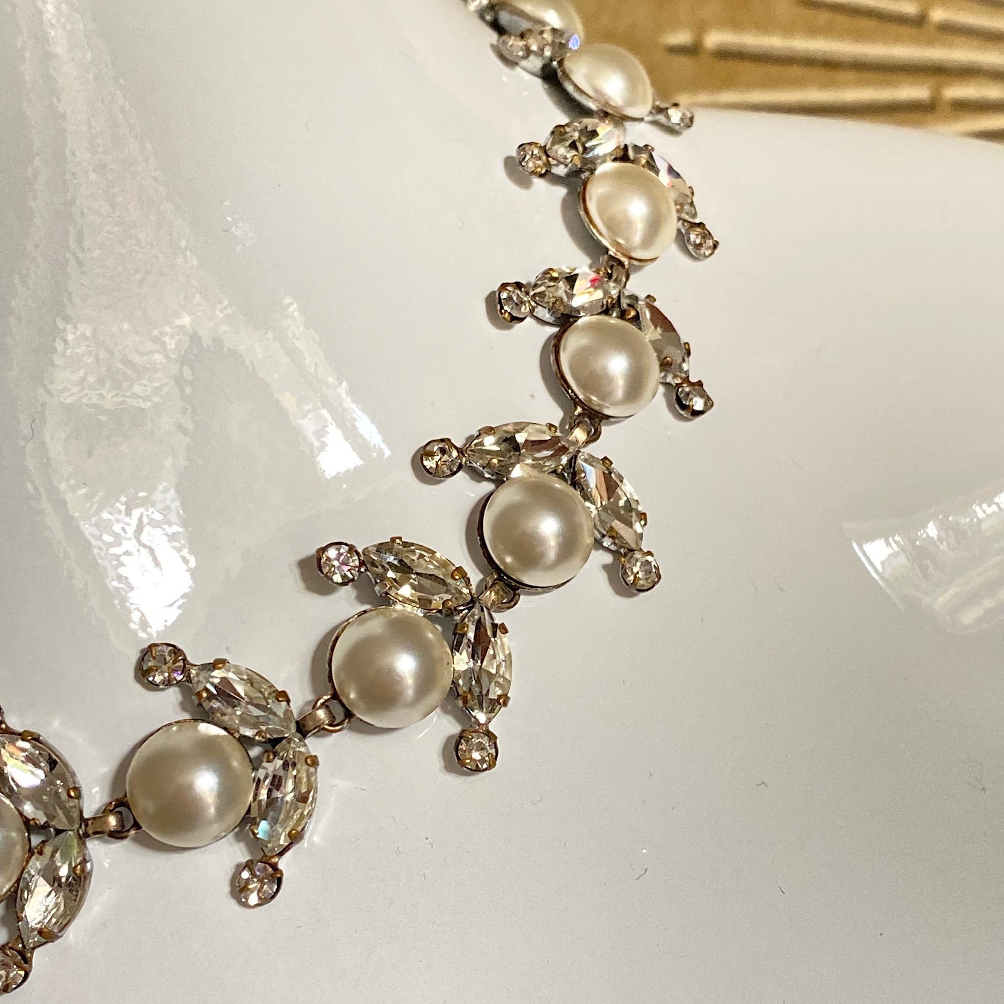 Roger Jean Pierre Collier de perles de verre et de pierres précieuses pour Christian Dior en vente 4