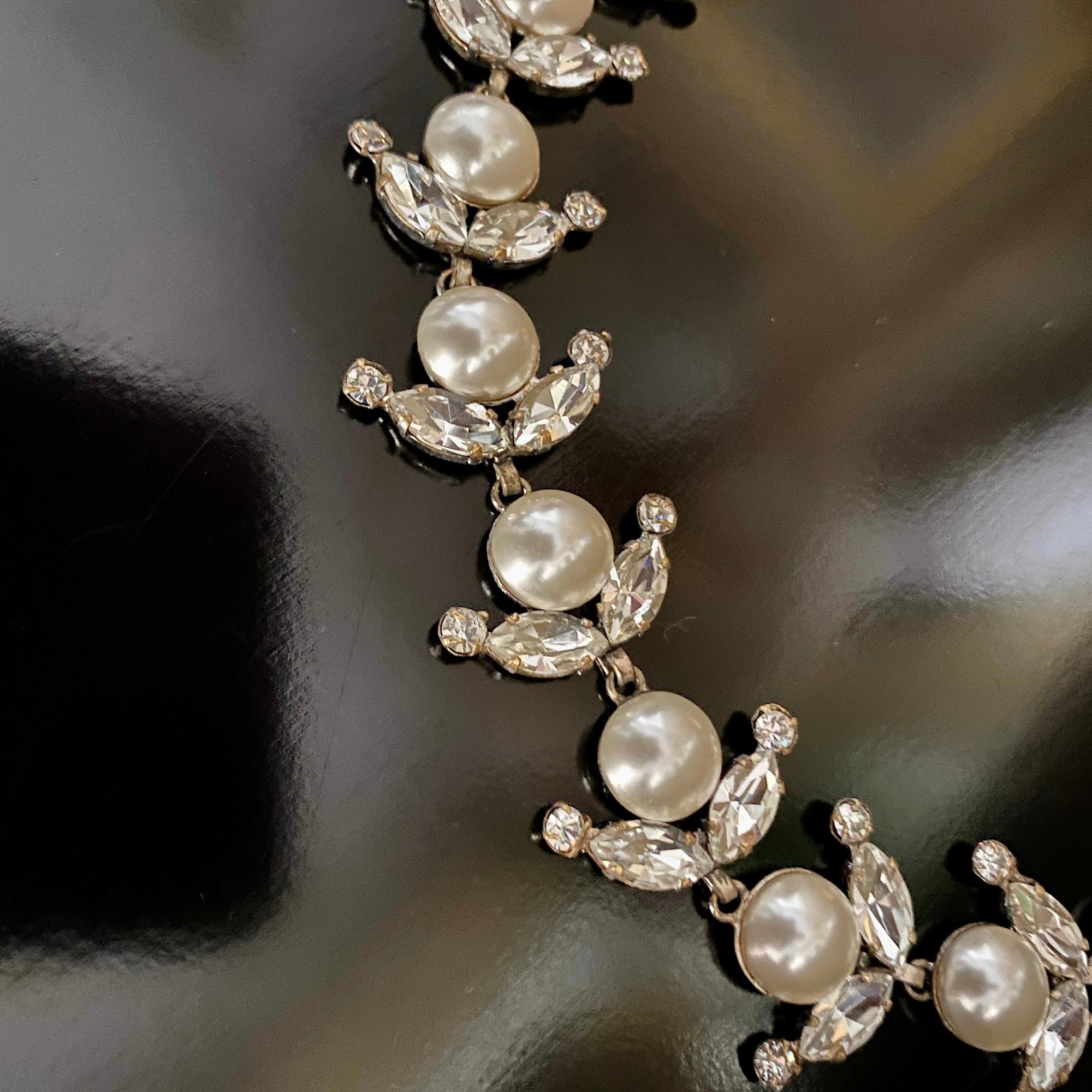 Roger Jean Pierre Collier de perles de verre et de pierres précieuses pour Christian Dior en vente 5