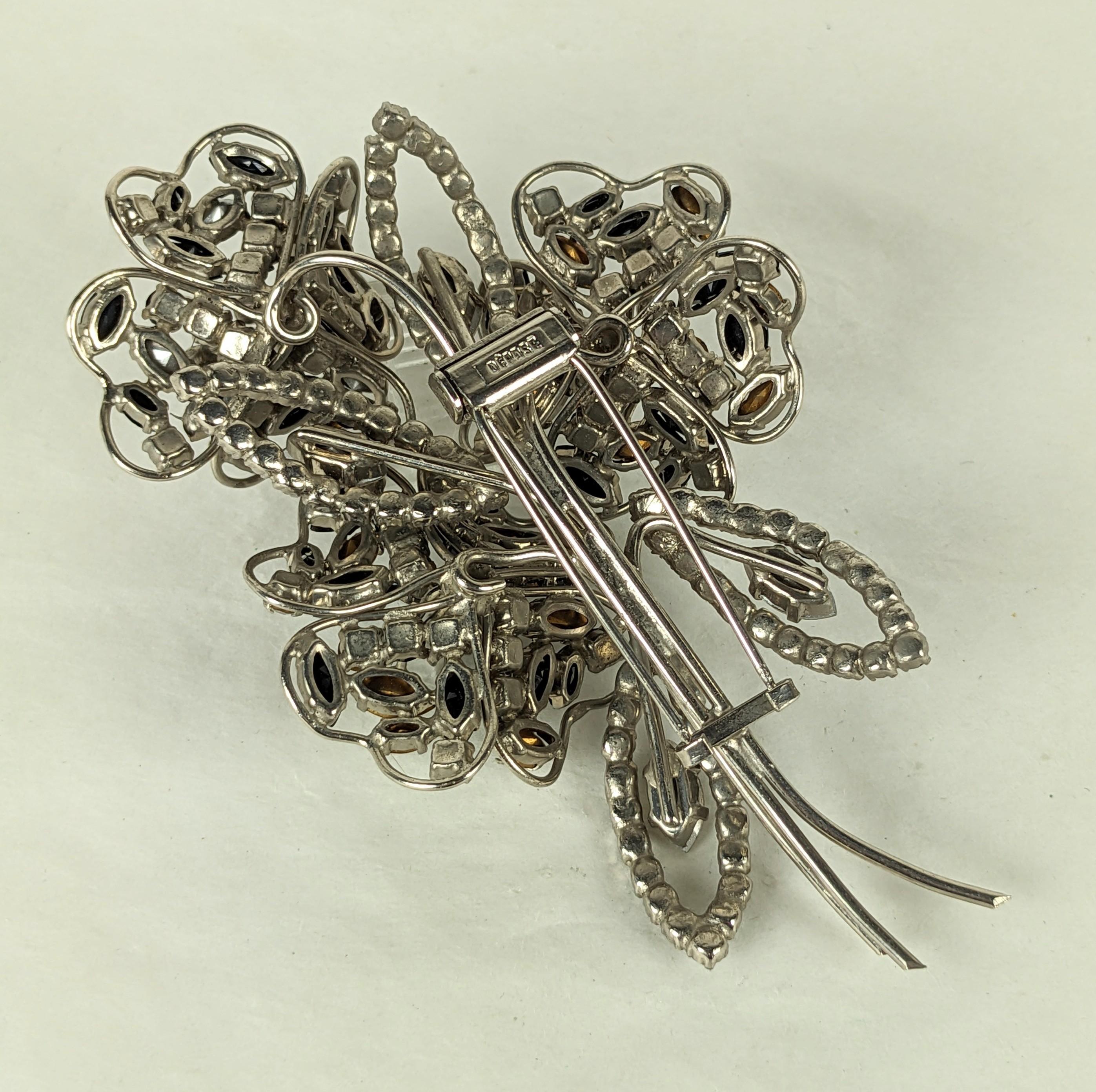 Women's or Men's Roger Jean Pierre  Large Scale Depose Bouquet Brooch For Sale