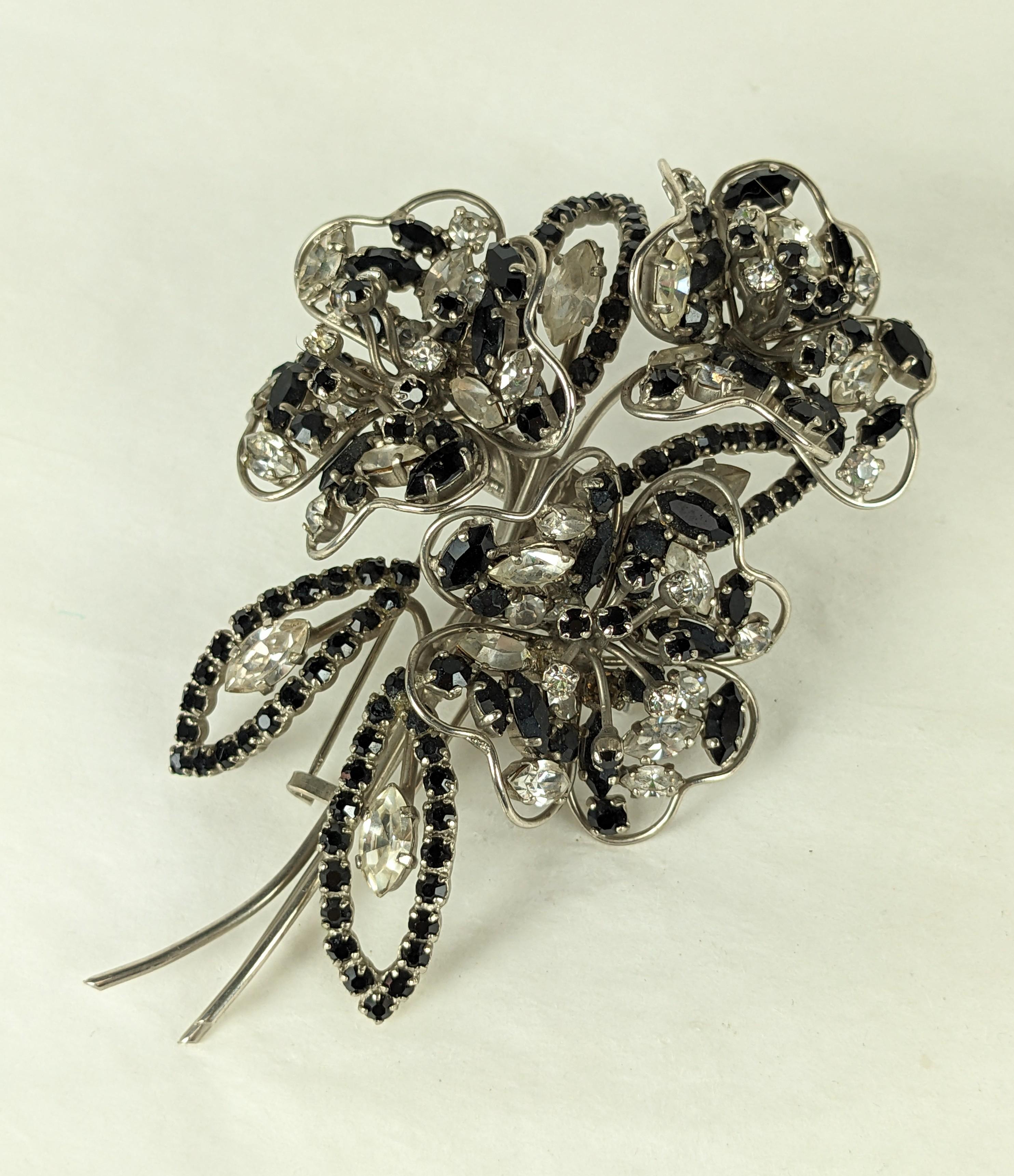 Roger Jean Pierre  Large Scale Depose Bouquet Brooch For Sale 1