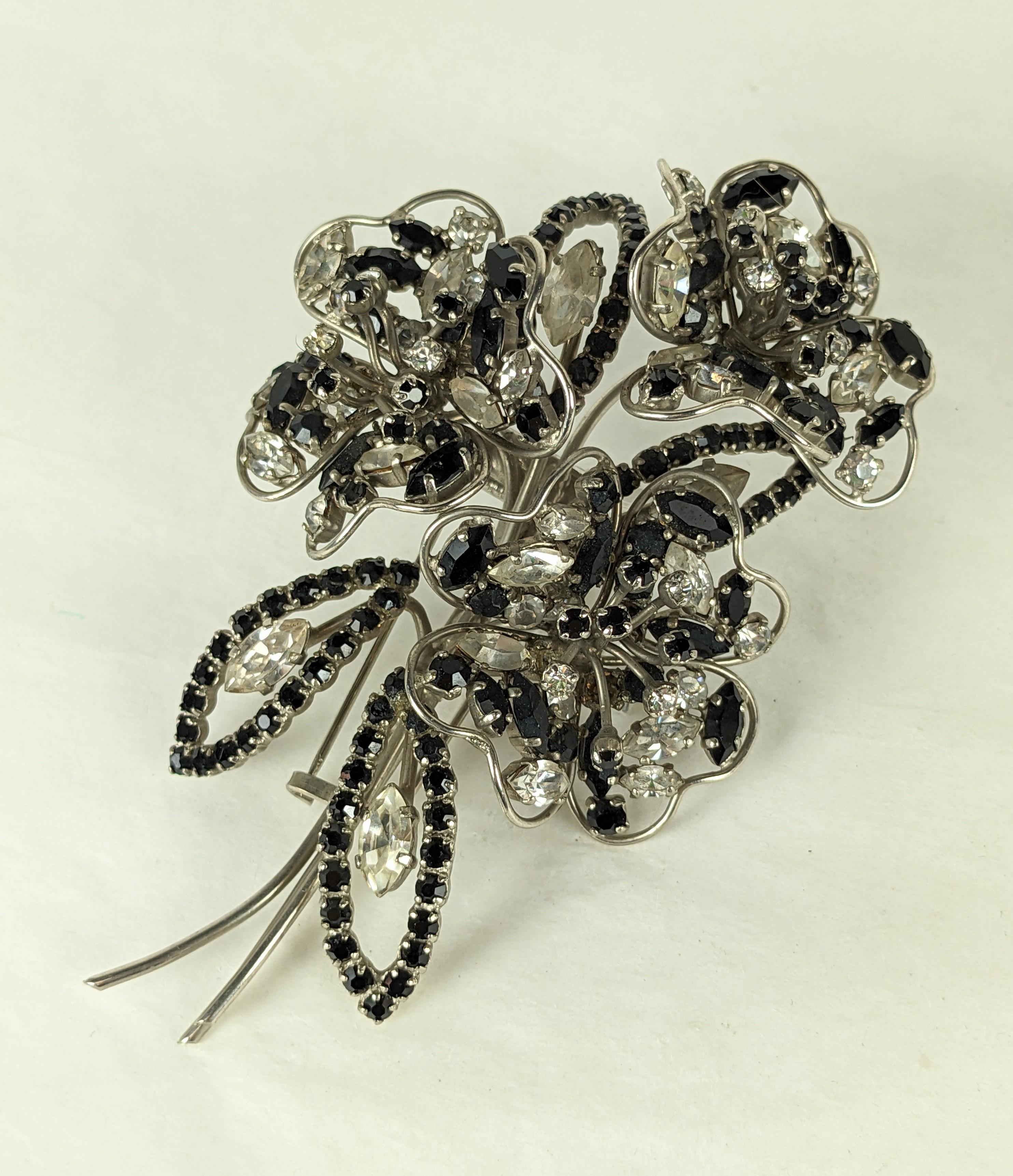 Roger Jean Pierre  Large Scale Depose Bouquet Brooch   For Sale 1