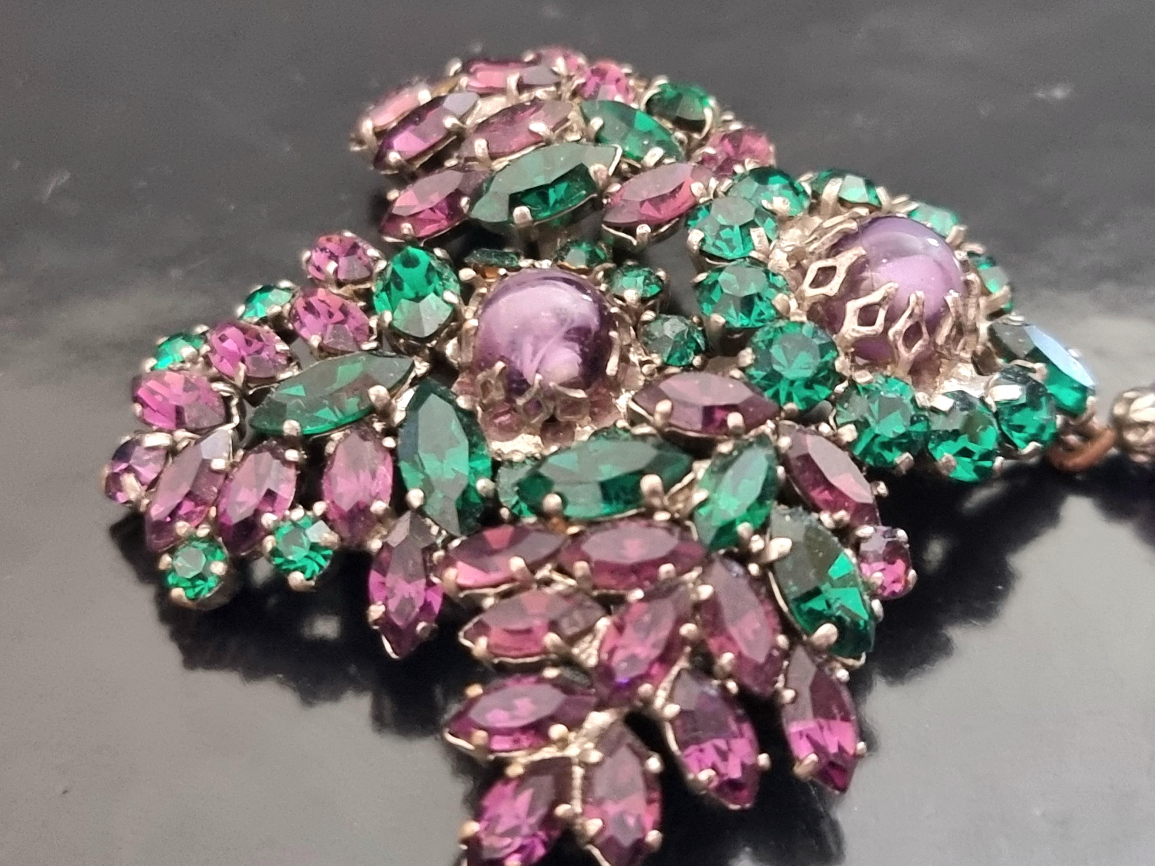 ROGER Jean Pierre, Magnificent old brooch, vintage from the 50s, High fashion In Good Condition For Sale In SAINT-CLOUD, FR