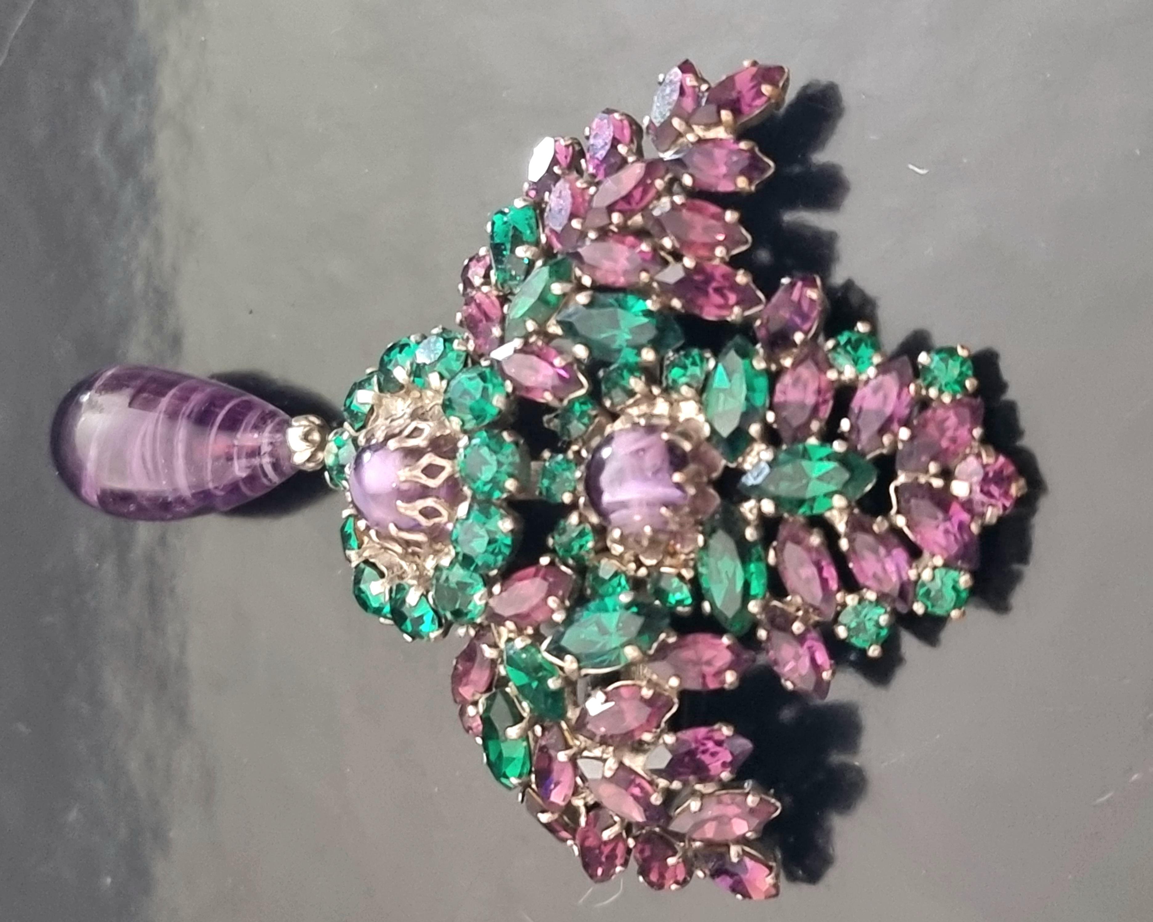 Women's ROGER Jean Pierre, Magnificent old brooch, vintage from the 50s, High fashion For Sale