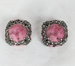 Pendiente de paté de verre moldeado Roger Jean Pierre