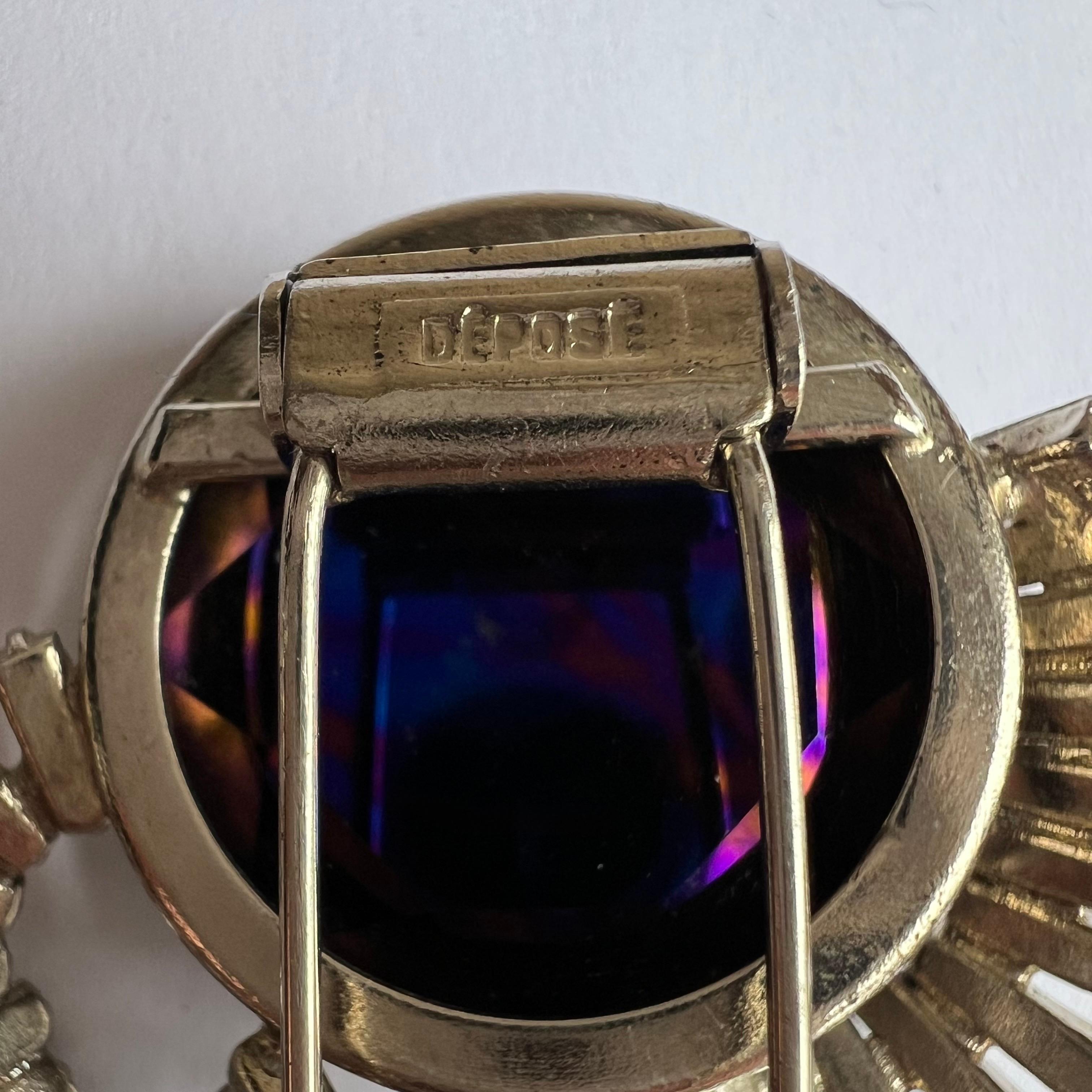 Broche de piel Roger Jean-Pierre Paris Depose en venta 1