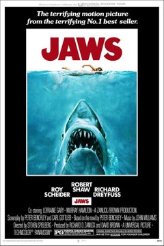 Signed and Numbered JAWS Movie Cover Print 