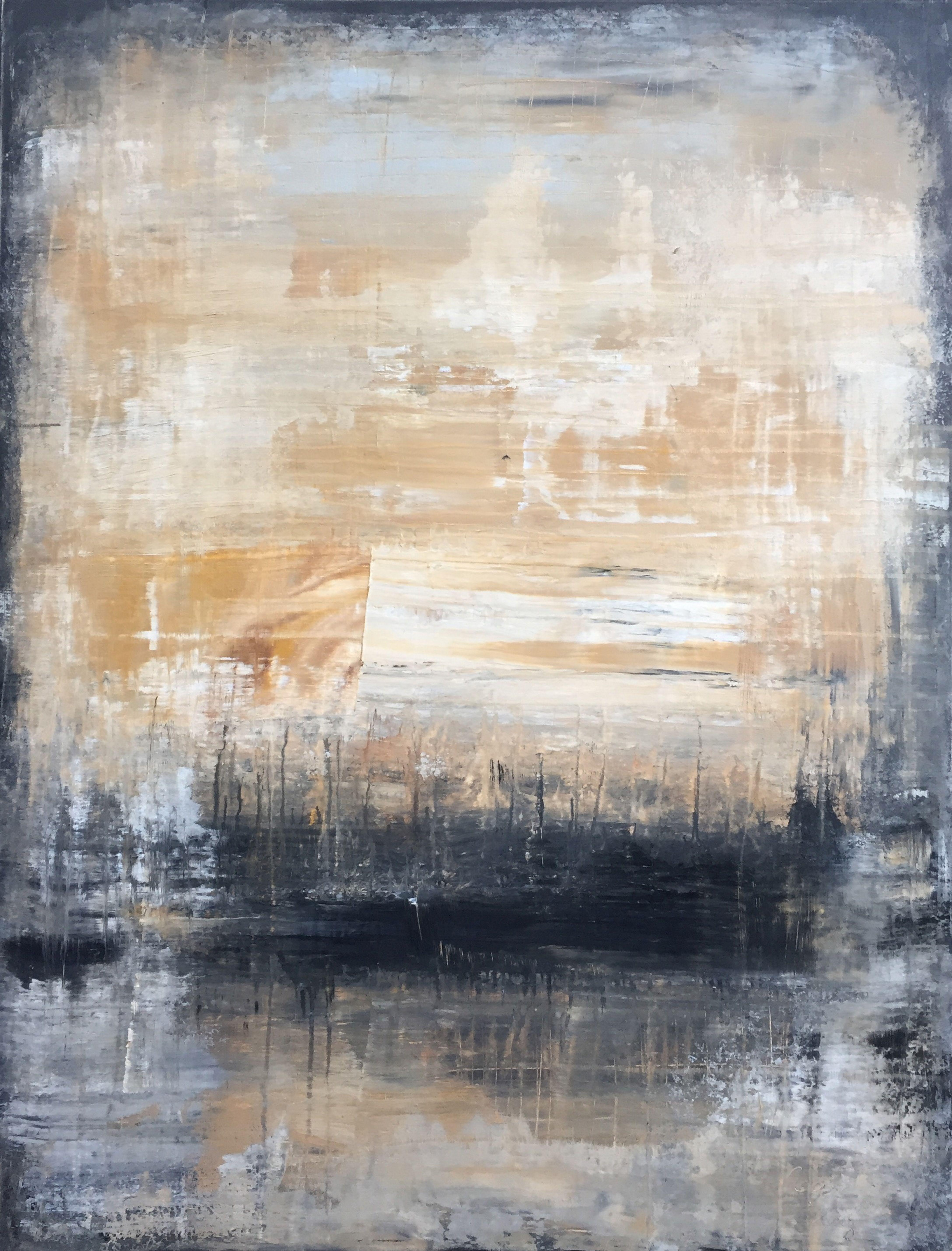 Roger König - “1111 abstract antique beige”, Painting, Acrylic on