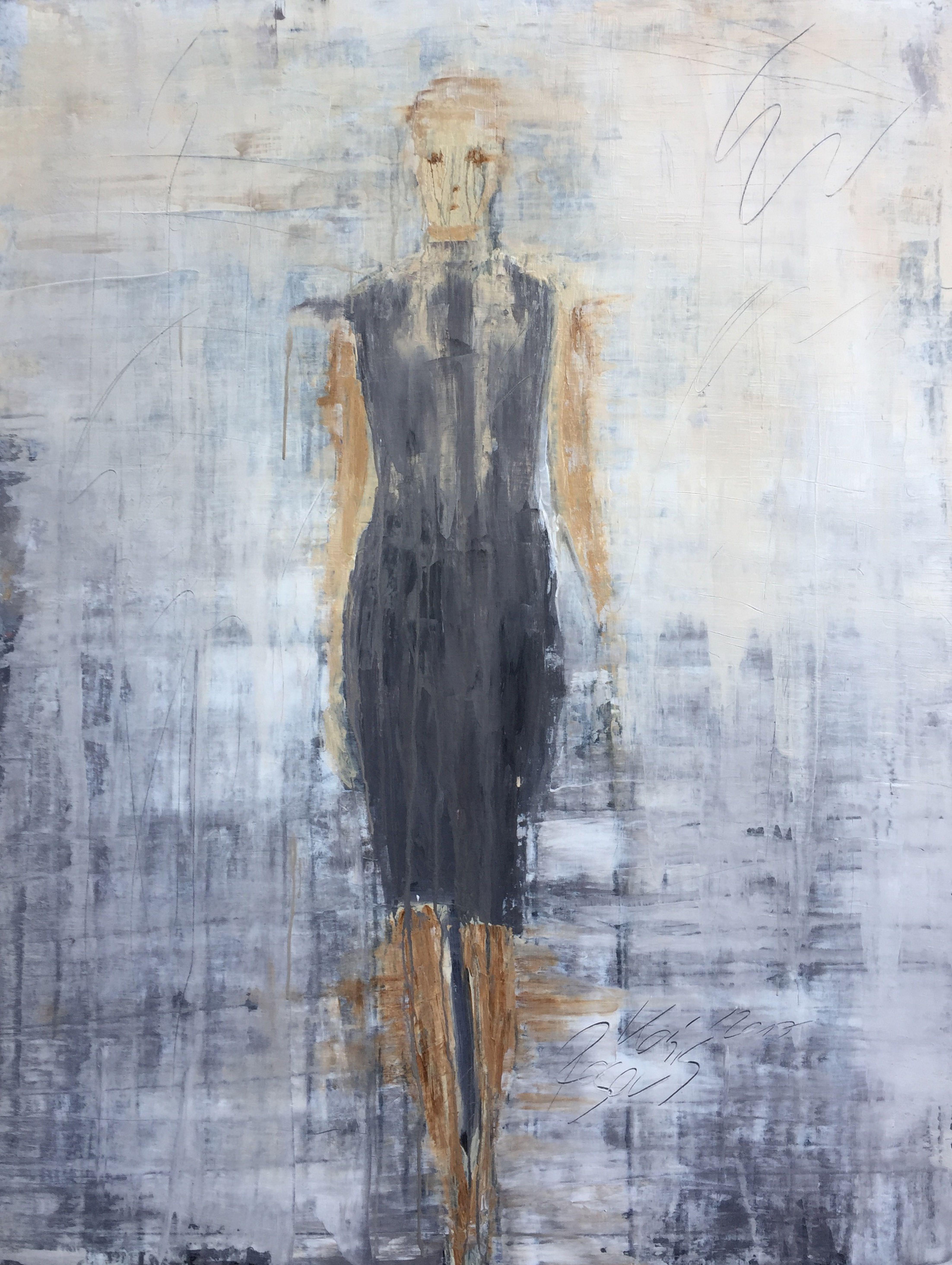 "1185 abstract fashion" - Abstract, Figurative Painting, 21st Century, Acrylic