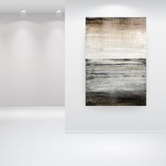 "1252 antique gold horizon", Abstract, Landscape Painting, 21st Century, Acrylic