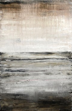 "1252 antique gold horizon", Abstract, Landscape Painting, 21st Century, Acrylic