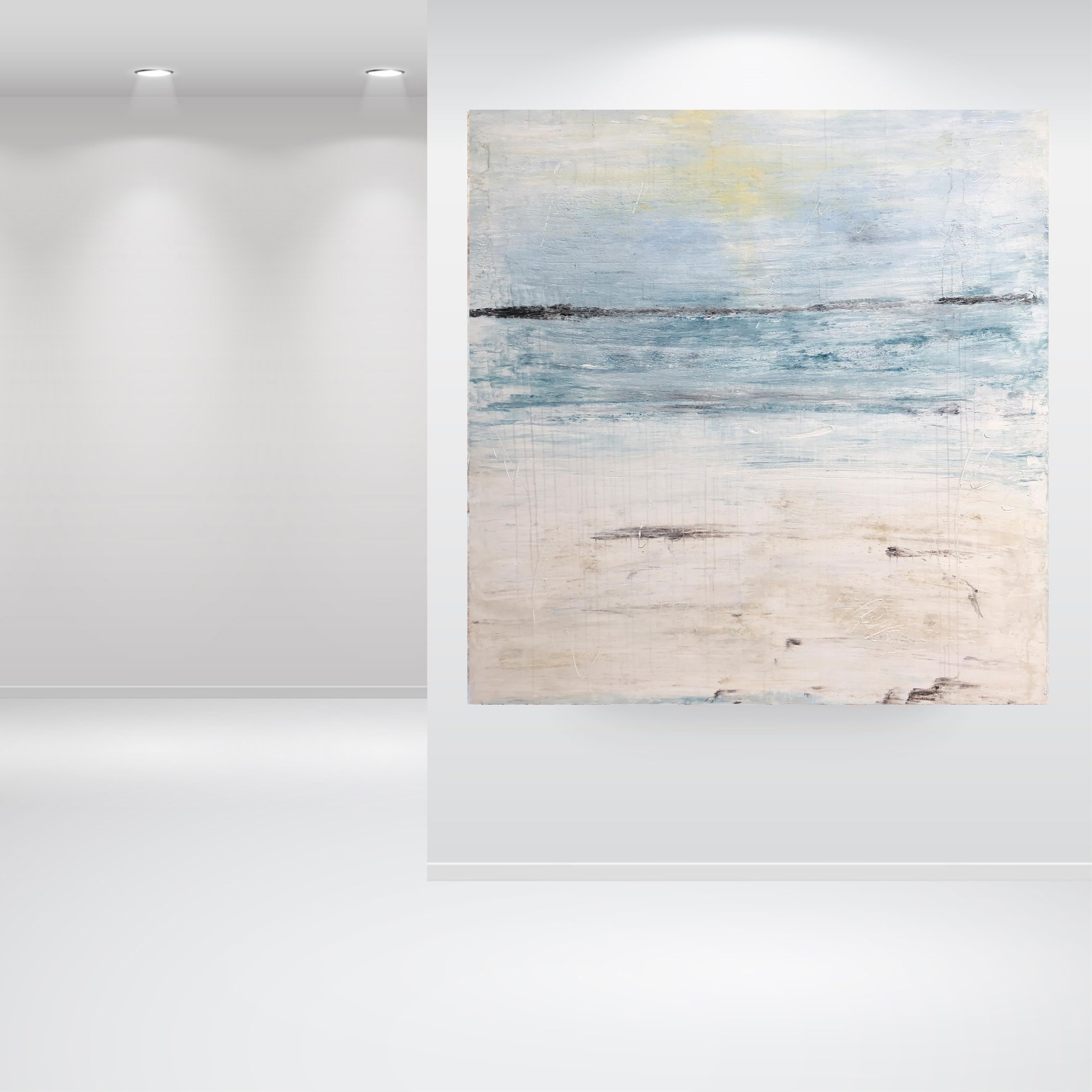 „1294 Hawaii Maui Beach“ Abstrakt, Meereslandschaft Gemälde, 21. Jahrhundert, Acryl – Painting von Roger König