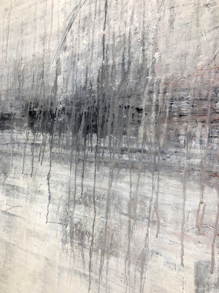 Roger König - " Antique White Wall" No.1320, Abstract, Painting, 21st