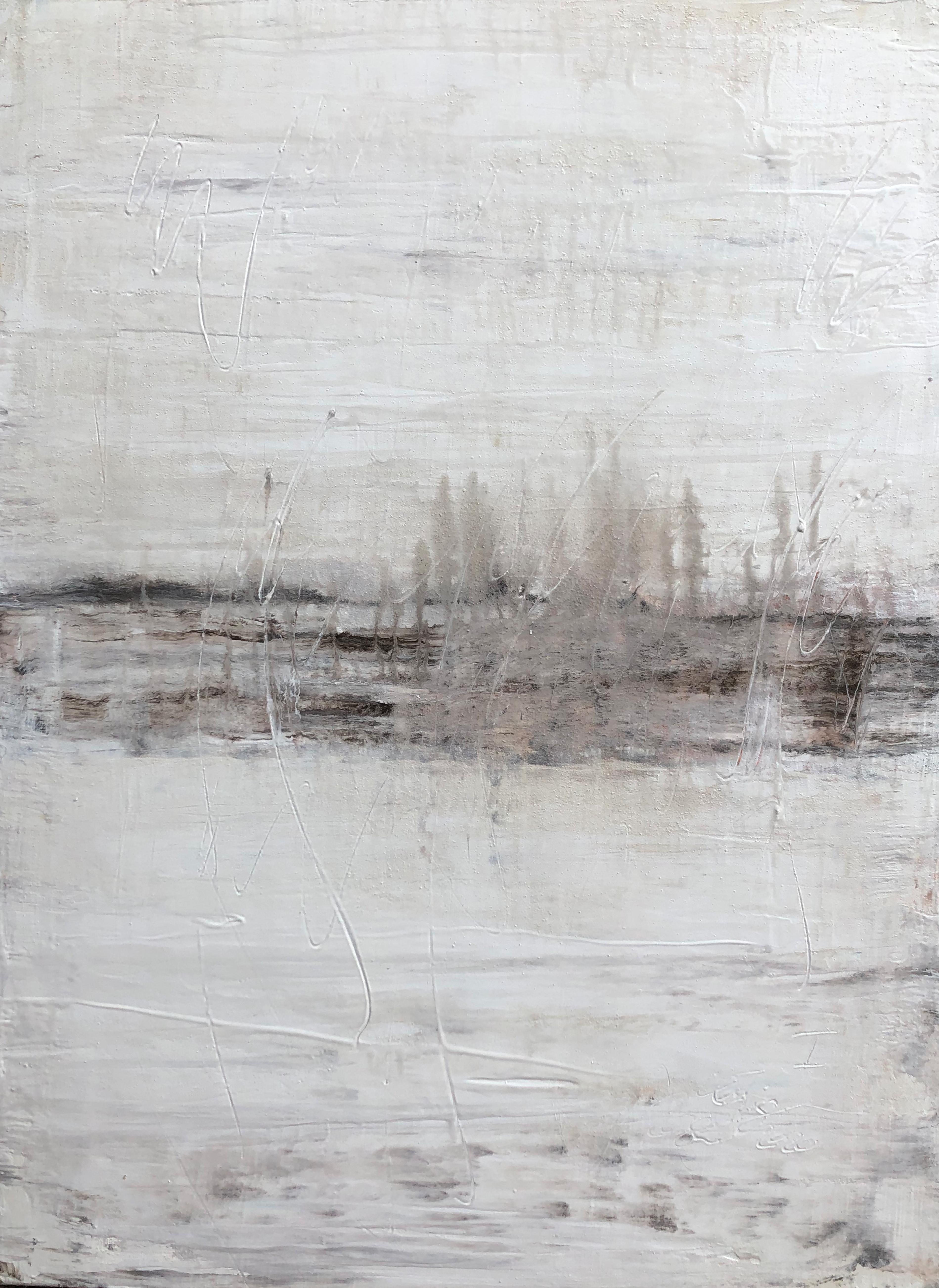 Landscape Painting de Roger König - "1330 Elegancia Blanco Antiguo" Parte1, Pintura, Siglo XXI, Acrílico