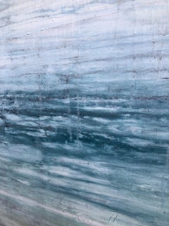 "1361 Hawaii Beach" Part2, Seascape Painting, 21st Century, Acrylic, Abstract