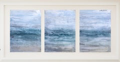 "1363 Hawaii Beach" (triptych)  , Seascape Abstract, 21st Century, Acrylic 
