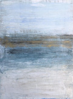 "1372 Hawaii Beach - Golden Horizon" Part1, Seascape Painting, Acrylic