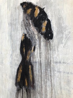 "1382 umbrella girl series" Abstrakt, Figurative Malerei, 21. Jahrhundert, Acryl