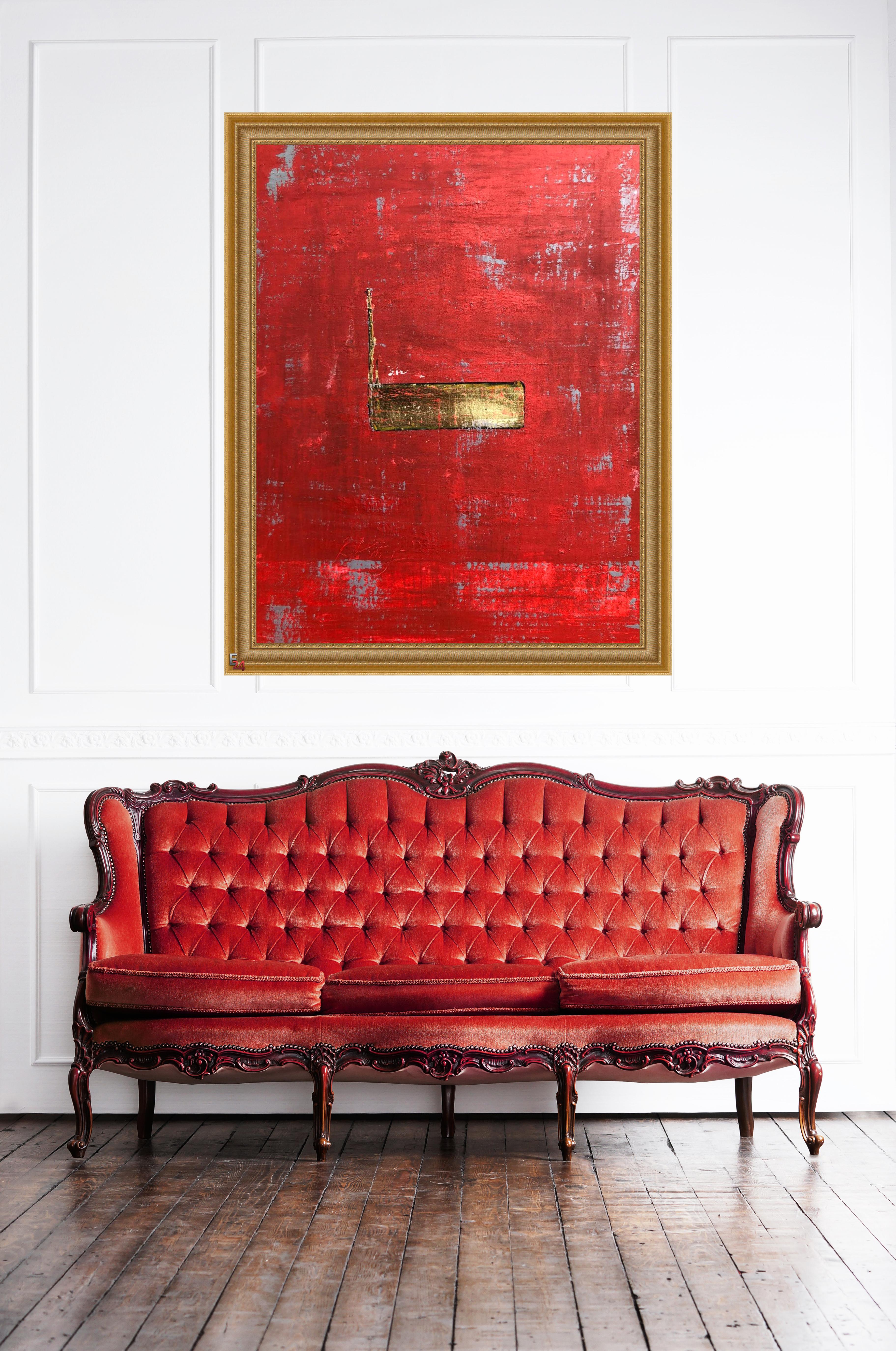 Artist: Roger Koenig b. Dessau, Germany (1968) Master student of Kurt Schönburg, HWK Halle, Germany. Koenig combines modern painting with acrylic with old techniques and in this way, he connects contemporary art with tradition. The natural clay