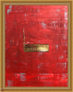 "1386 Gold Center" - Abstract Painting, 21st Century,