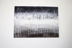 "1404 blau/weiß/braun exklusiv" Zusammenfassung,  Gemälde, 21. Jahrhundert, Acryl