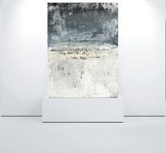 "Abstrakt Blau/Weiß Exklusiv", N7RE3, Abstrakt, 21. Jahrhundert, Acryl, Ton